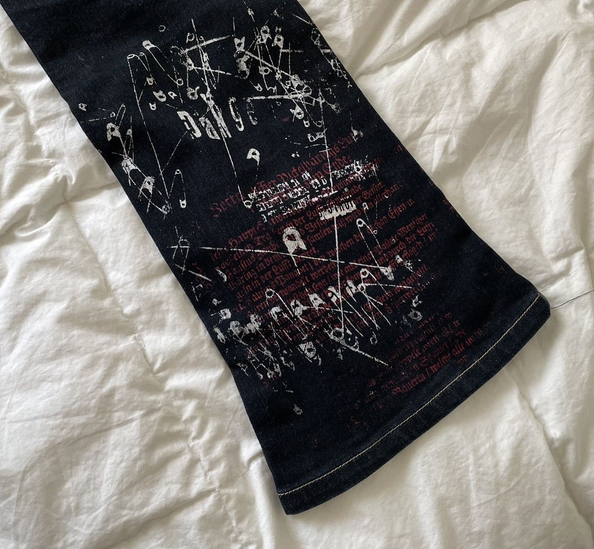 Japanese Brand h.NAOTO Distressed Denim Size US 29 - 5 Thumbnail