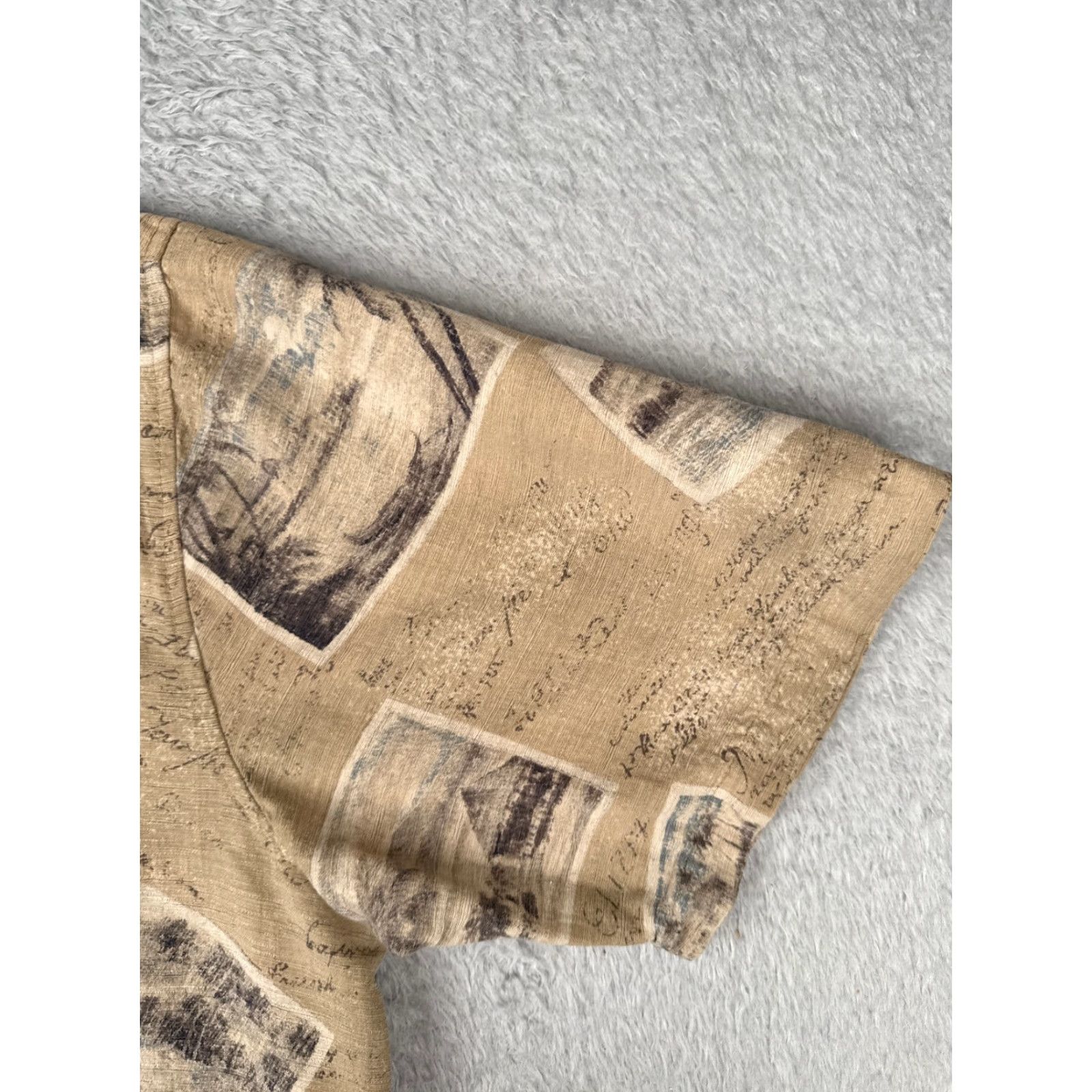 Vintage VINTAGE Batik Bay Shirt Men 2XL Beige Floral Silk Button-Up Hawaiian Resort Vacation Aloha 100% Silk Reads Size US XXL / EU 58 / 5 - 2 Thumbnail