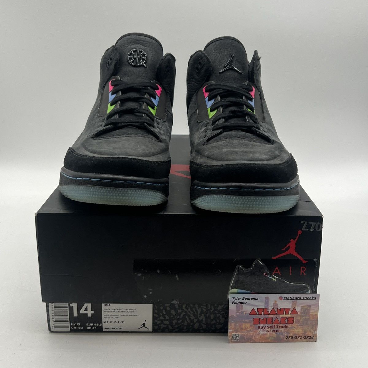 Jordan Brand Air Jordan 3 quai 54 2018 Size US 14 / EU 47 - 2 Thumbnail