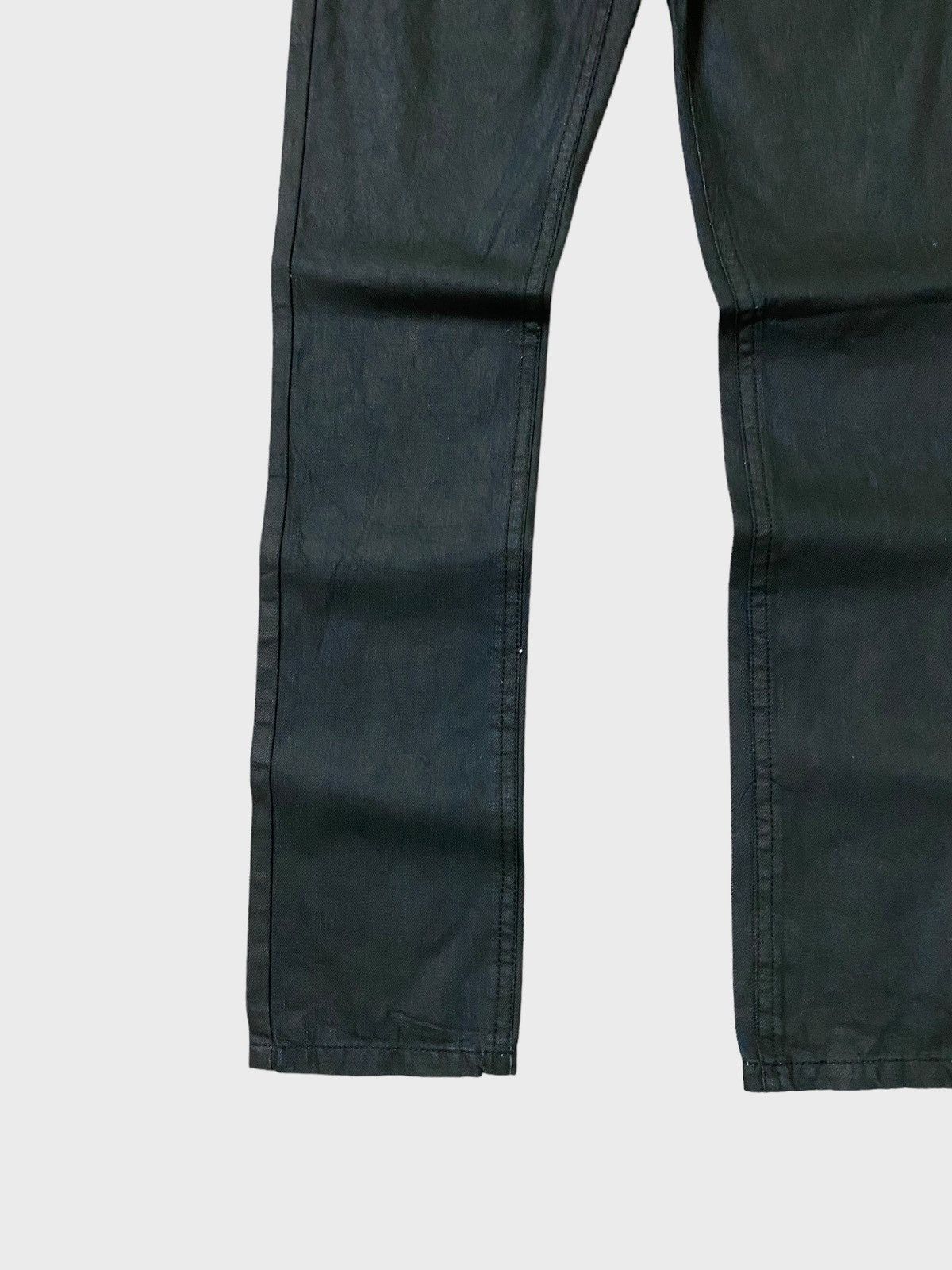 Hysteric Glamour × Le Grande Bleu (L.G.B.) LOWBOX 🌟 Waxed Rick Owen's style Denim Size US 28 / EU 44 - 7 Thumbnail