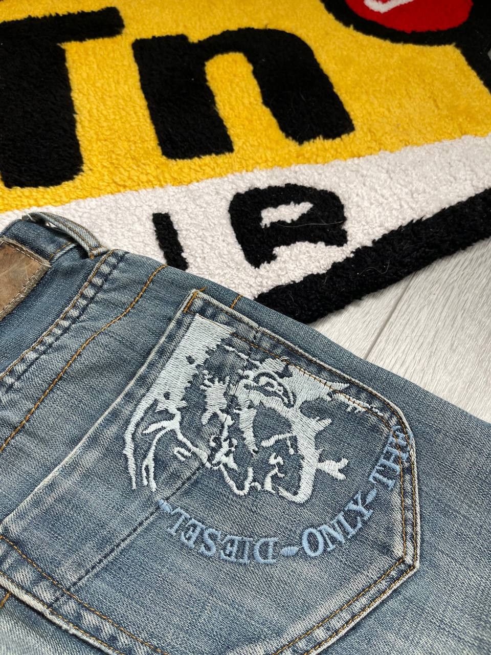 Diesel × Streetwear × Vintage vintage diesel big logo blue denim jeans y2k Size US 32 / EU 48 - 6 Thumbnail