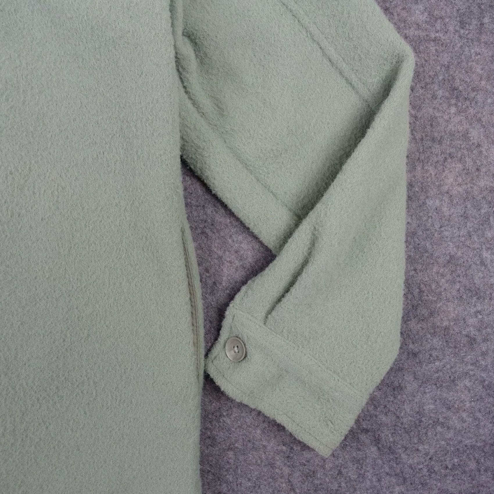 Vintage Hilary Radley Jacket Womens L Green Fleece Shacket Button Front Lined Shirt Jacket Casual All Seasons Medium/Regular Womens Large Green 90s? Size L / US 10 / IT 46 - 7 Thumbnail