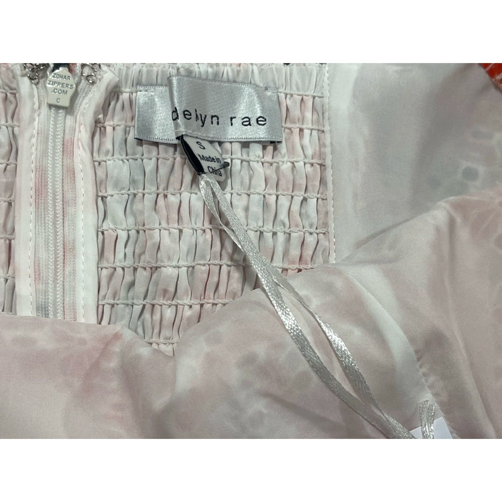 Vintage Adelyn Rae Addison Floral Dress Women's Small White/Pink NWT Size S / US 4 / IT 40 - 2 Thumbnail