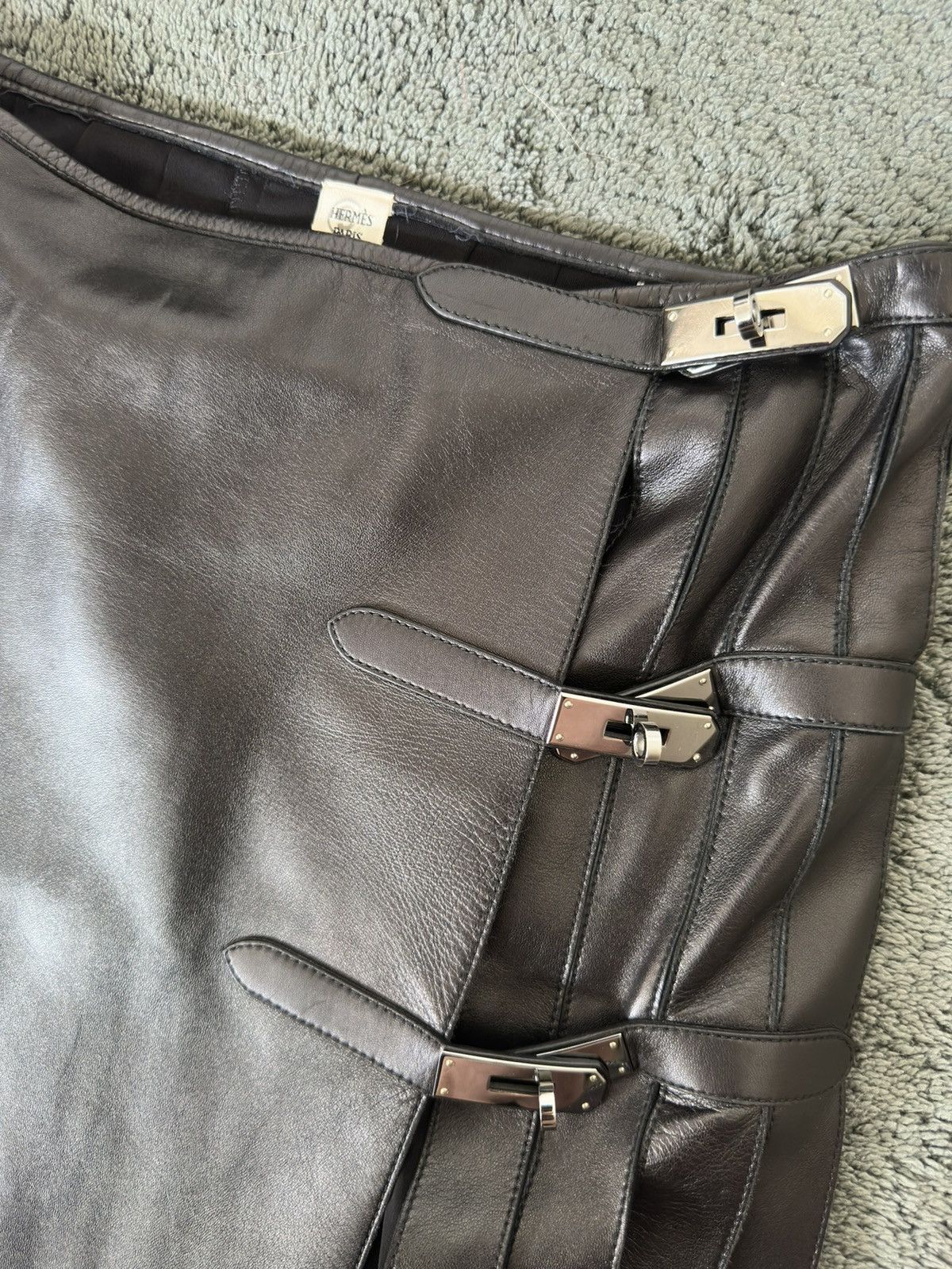 Hermes Archive Hermes by Jean Paul Gaultier Fall 2004 Kelly Skirt Size 27" / US 4 / IT 40 - 4 Thumbnail