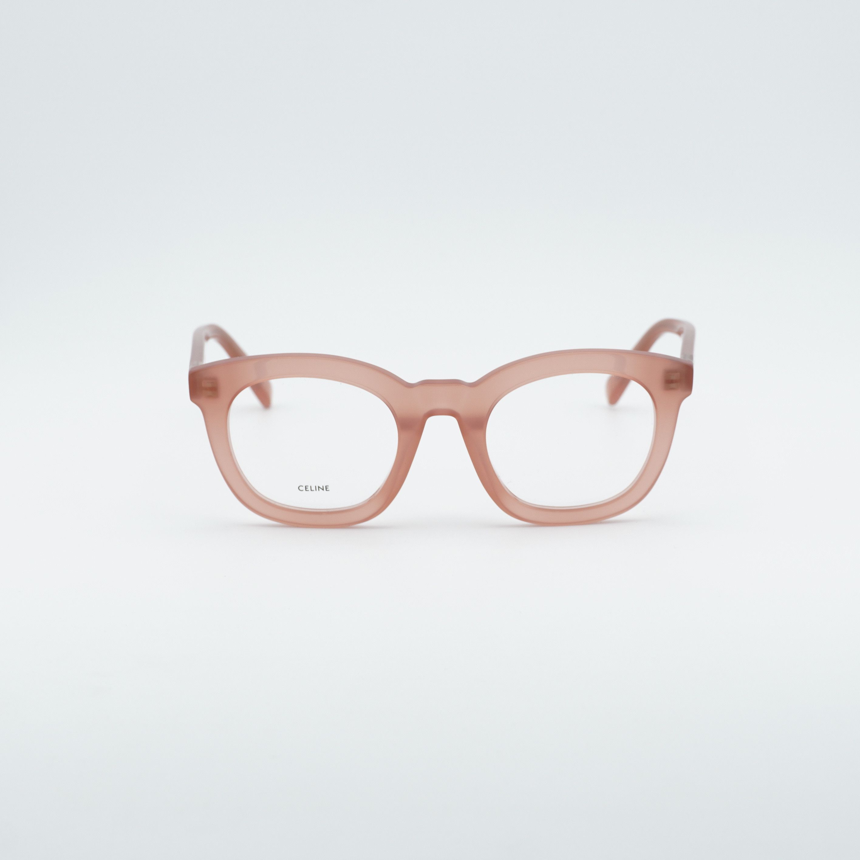 Celine Celine CL5004IN 074 Eyeglasses Peach 48mm Square-Round Frame Size ONE SIZE - 6 Thumbnail