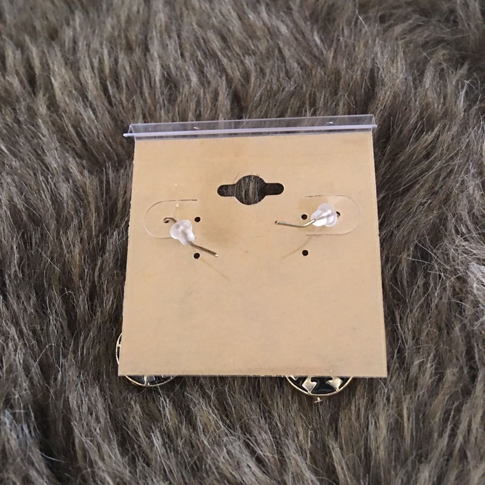 Vintage Vintage gold tone black enamel dangle earrings Size ONE SIZE - 5 Thumbnail