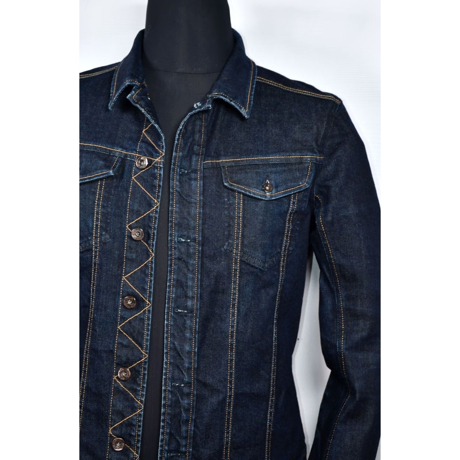 Diesel Diesel JYMPOS Denim Jacket Men L Blue Slim 99% Cotton 1% Elastane Button Closure Casual Jacket Size US L / EU 52-54 / 3 - 3 Thumbnail