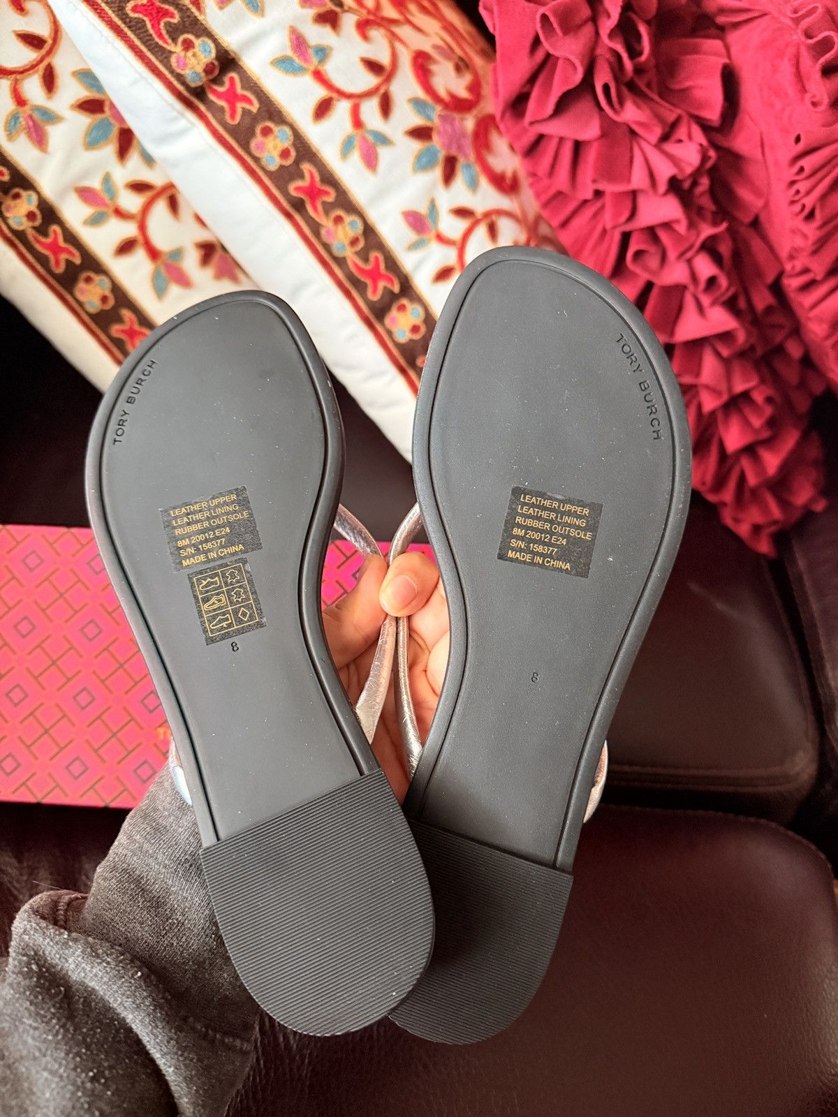 Tory Burch TORY BURCH Chelsea Leather Flip Flop Thong Sandal Size 8 NWT Size US 8 / IT 38 - 2 Thumbnail