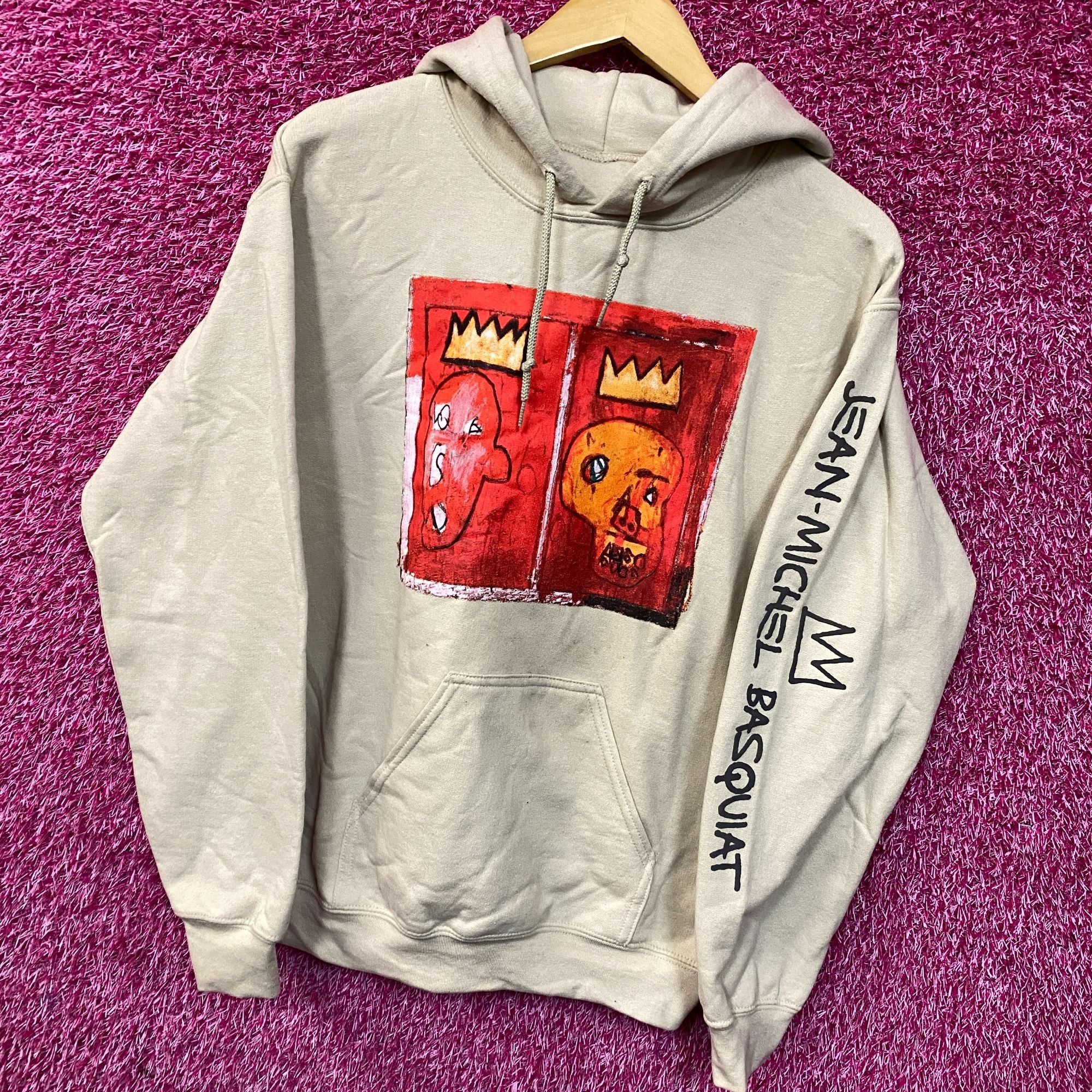 Jean-Michel Basquiat Jean Michel Basquiat Crown King Design Biege Hoodie size Sma Size US S / EU 44-46 / 1 - 3 Thumbnail