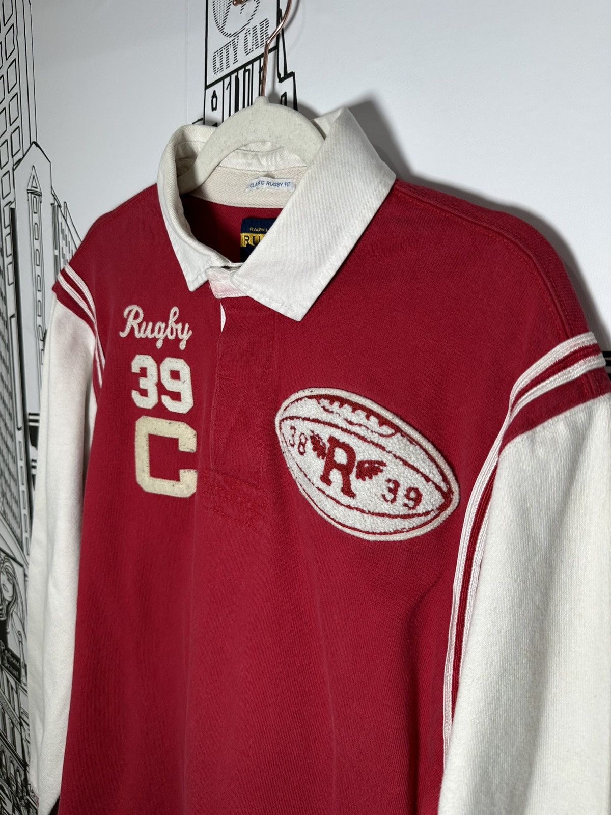Rugby Ralph Lauren Rugby Ralph Lauren Crazy Football Rugby Red XL Size US XL / EU 56 / 4 - 2 Thumbnail