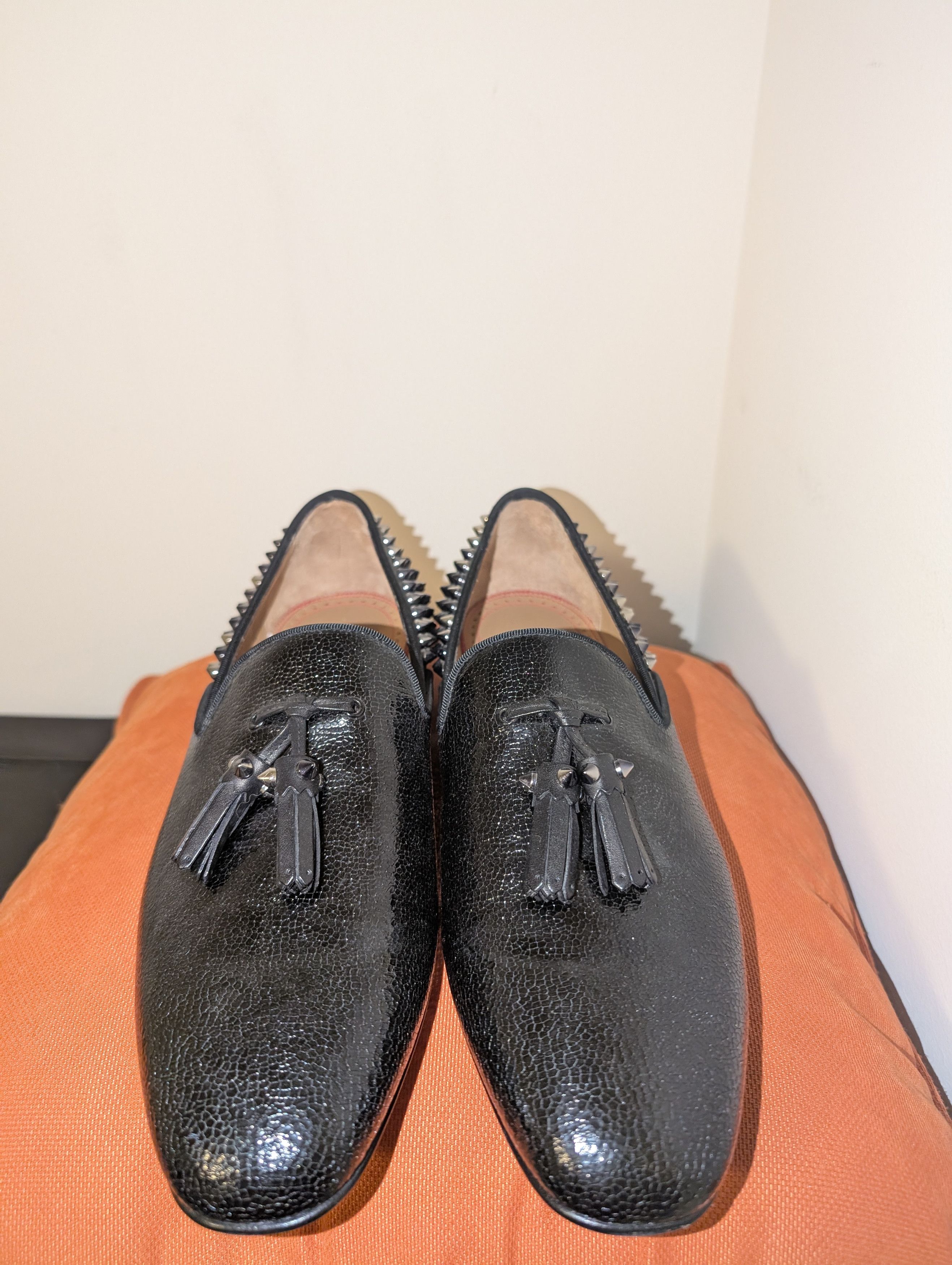 Christian Louboutin Christian Louboutin Tassilo Spike Studded Leather Loufer Size US 9 / EU 42 - 1 Thumbnail