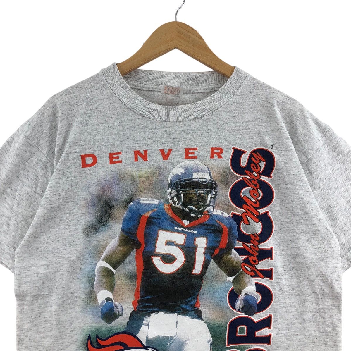 NFL × Vintage Vintage 90s Denver Broncos NFL John Mobley T-Shirt Size US L / EU 52-54 / 3 - 2 Thumbnail