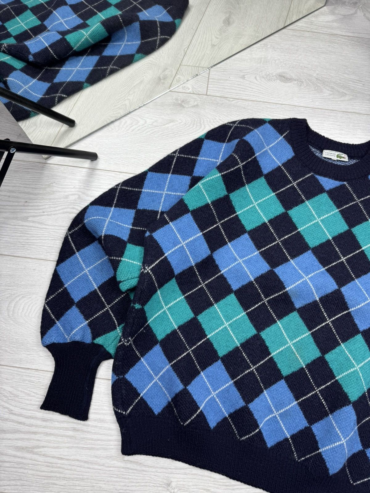 Lacoste × Vintage Vintage 90s Chemise Lacoste Sweater Size US L / EU 52-54 / 3 - 2 Thumbnail