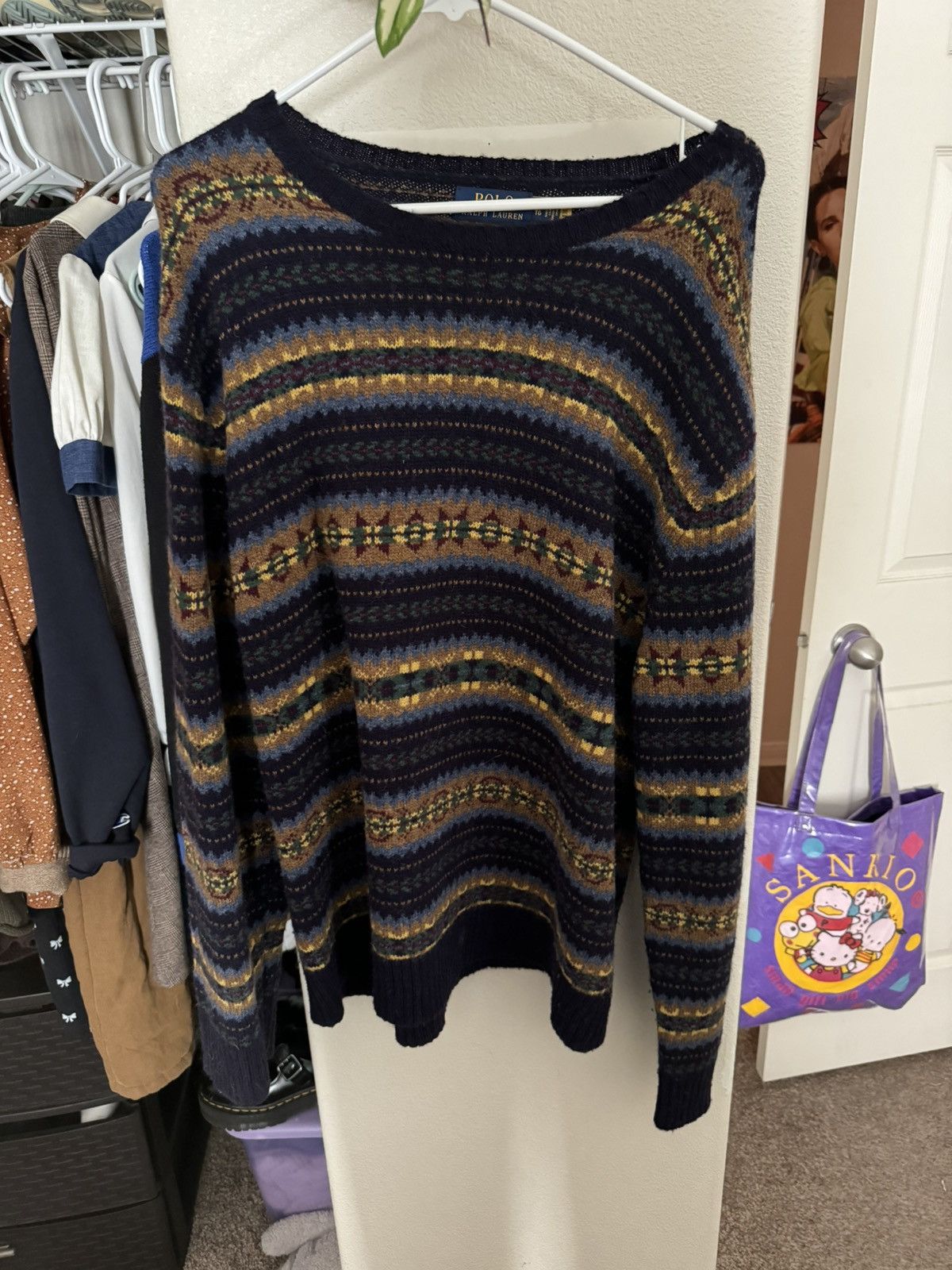 Polo Ralph Lauren × Ralph Lauren Polo Ralph Lauren Multicolor Fair Isle Sweater Size US XL / EU 56 / 4 - 1 Thumbnail