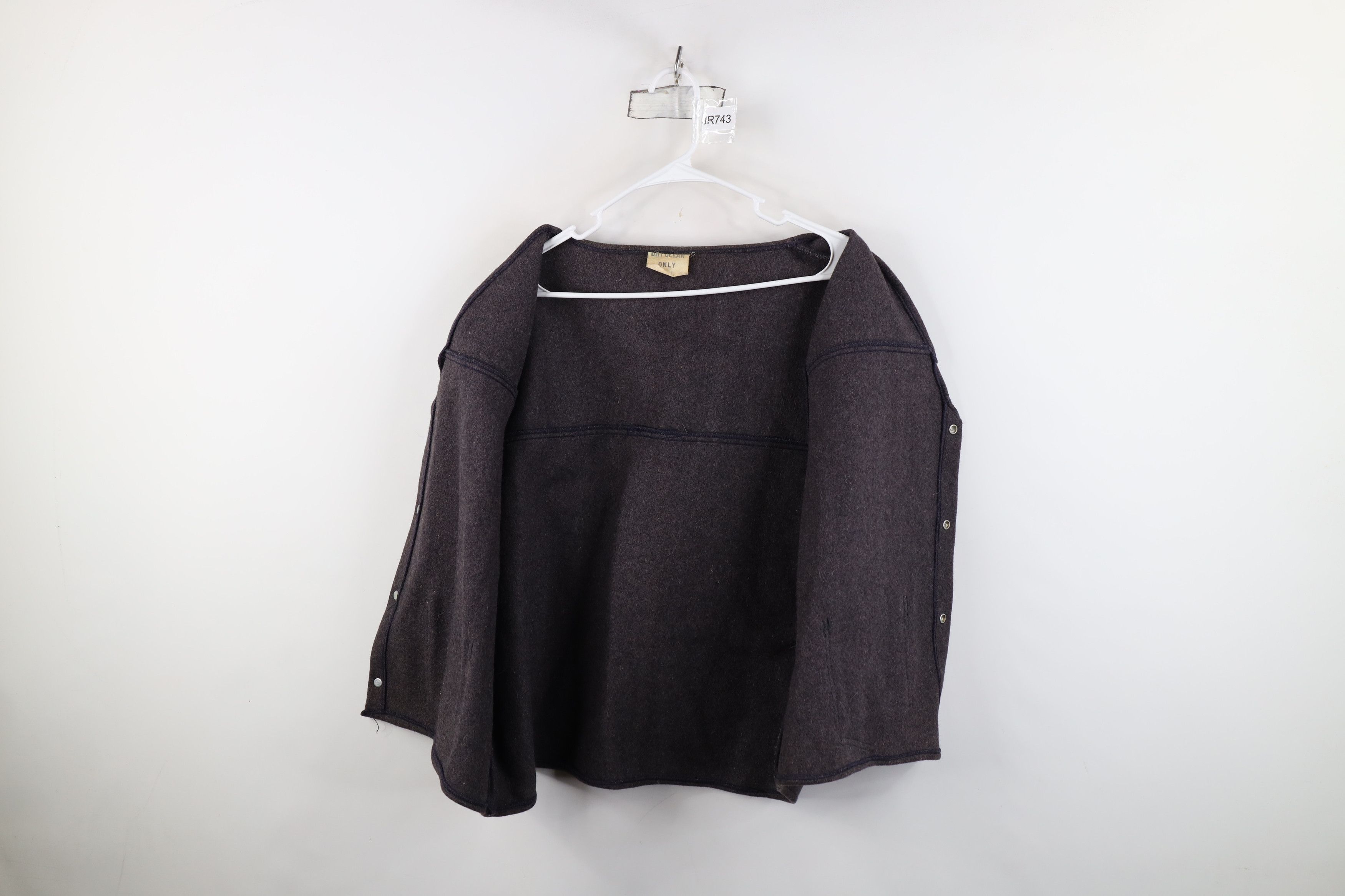 Vintage Vintage 50s 60s Streetwear Felt Wool Button Vest Jacket USA Size US XXL / EU 58 / 5 - 8 Thumbnail