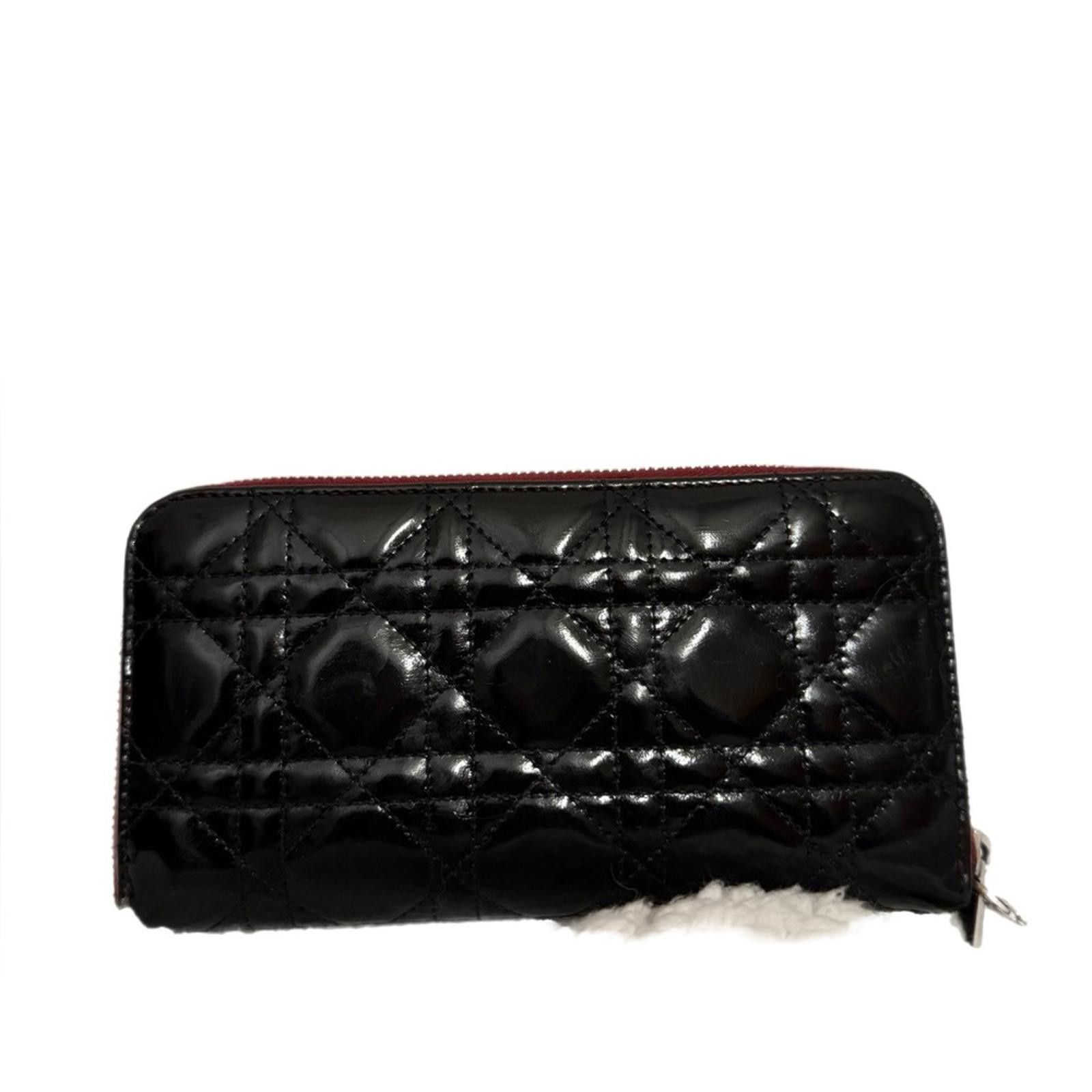 Christian Dior Monsieur AUTHENTIC Dior Lady Dior Zippy Wallet- REDYED CONDITION Size ONE SIZE - 2 Thumbnail