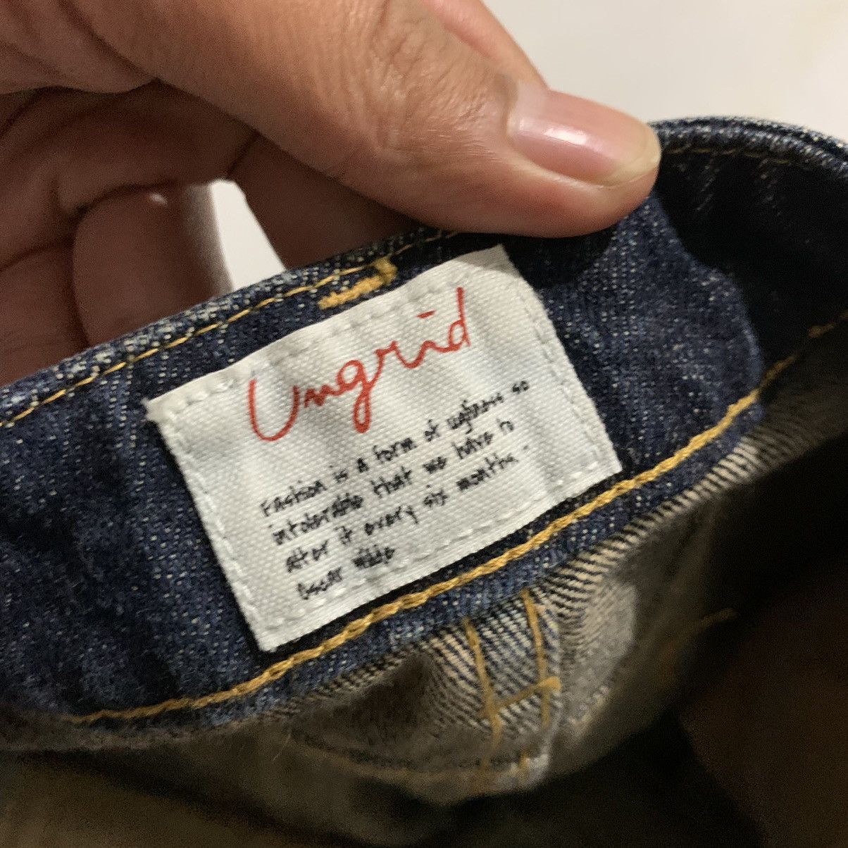 Japanese Brand Jeans Ungrid Distressed Size 25" / US 0 / IT 36 - 8 Thumbnail