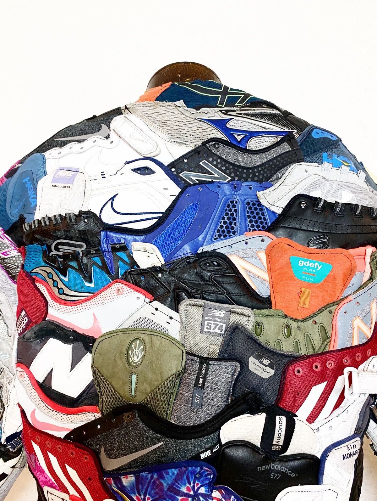 Handmade JACKET FROM SNEAKERS UPCYCLE BOMBER HANDMADE CUSTOM 1 OF 1 Size US L / EU 52-54 / 3 - 19 Thumbnail