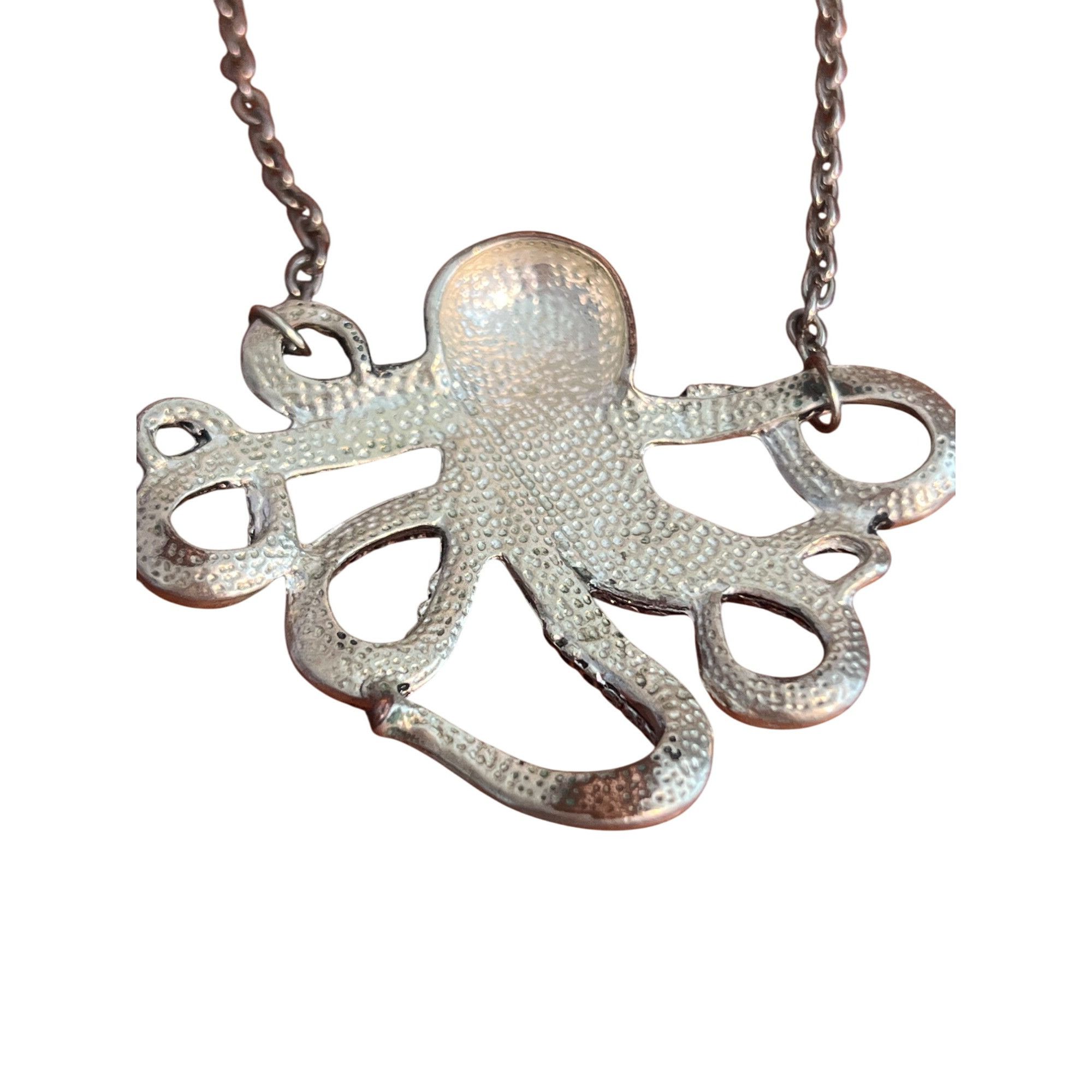 Other ZAD Silver Tone Octopus Necklace Tentacles Sea Life Nautical Size ONE SIZE - 5 Thumbnail