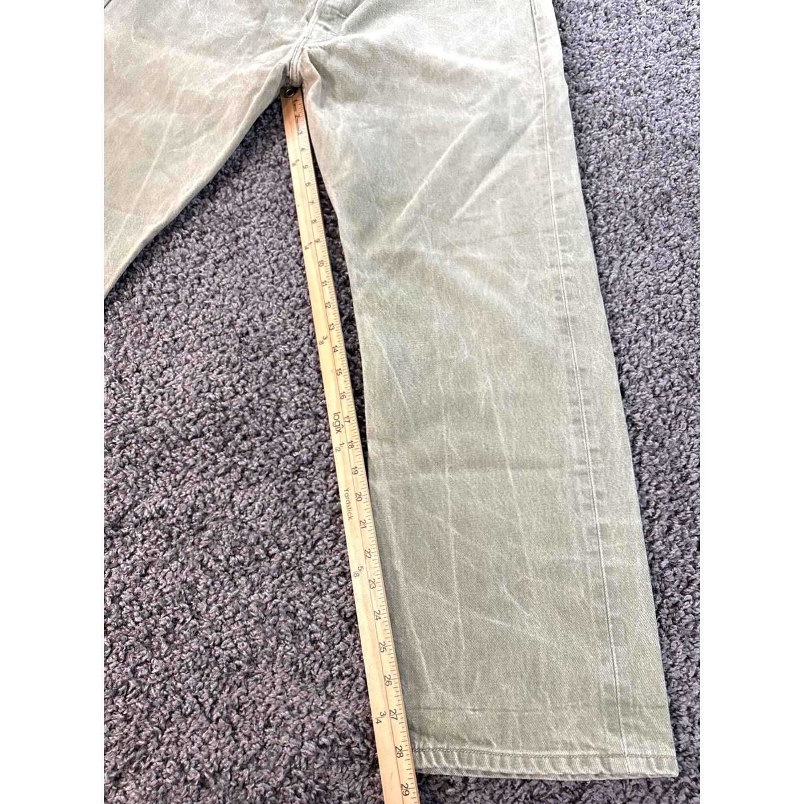 Levi's VINTAGE Levi's 501 Jeans Jeans Men 38x29 Beige Cotton 501 Series Straight Button Fly Denim 90s Cowboy USA Mens Size US 38 / EU 54 - 2 Thumbnail