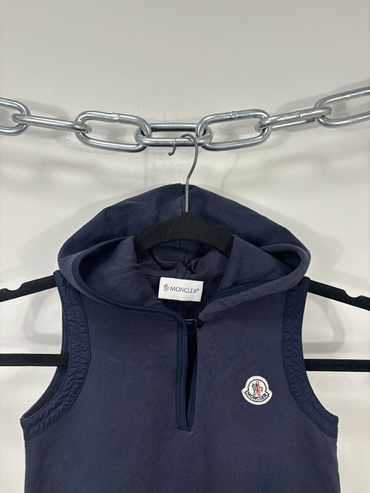 Moncler Moncler Abito Senza Maniche Women’s Navy Sleeveless Hoodie Size XXS / US 00 / IT 34 - 3 Thumbnail