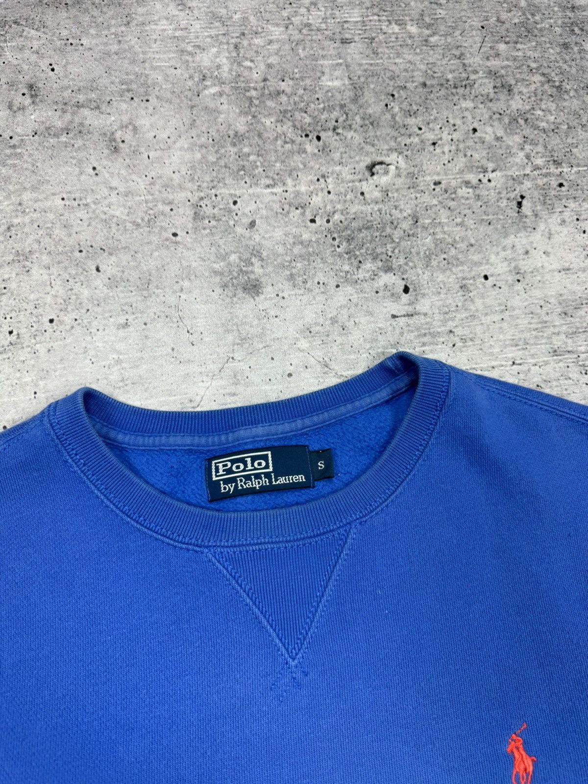 Polo Ralph Lauren × Vintage Vintage Ralph Lauren 90’s Y2K Style Blue American Sweatshirt Size US S / EU 44-46 / 1 - 6 Thumbnail