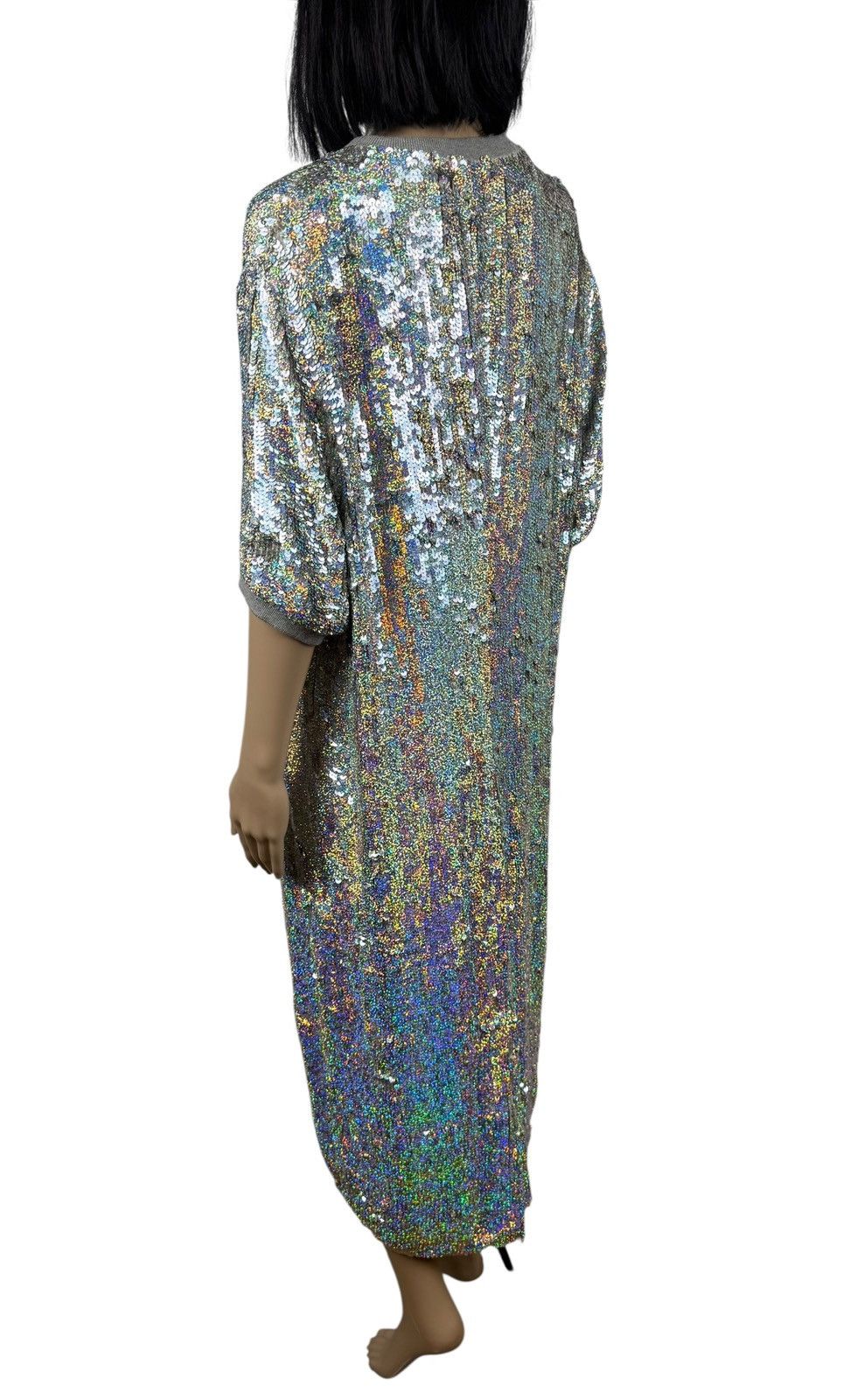 FILLES A PAPA Filles a Papa Sequins Sweat Dress Viscose Gray size 3 Size L / US 10 / IT 46 - 7 Thumbnail