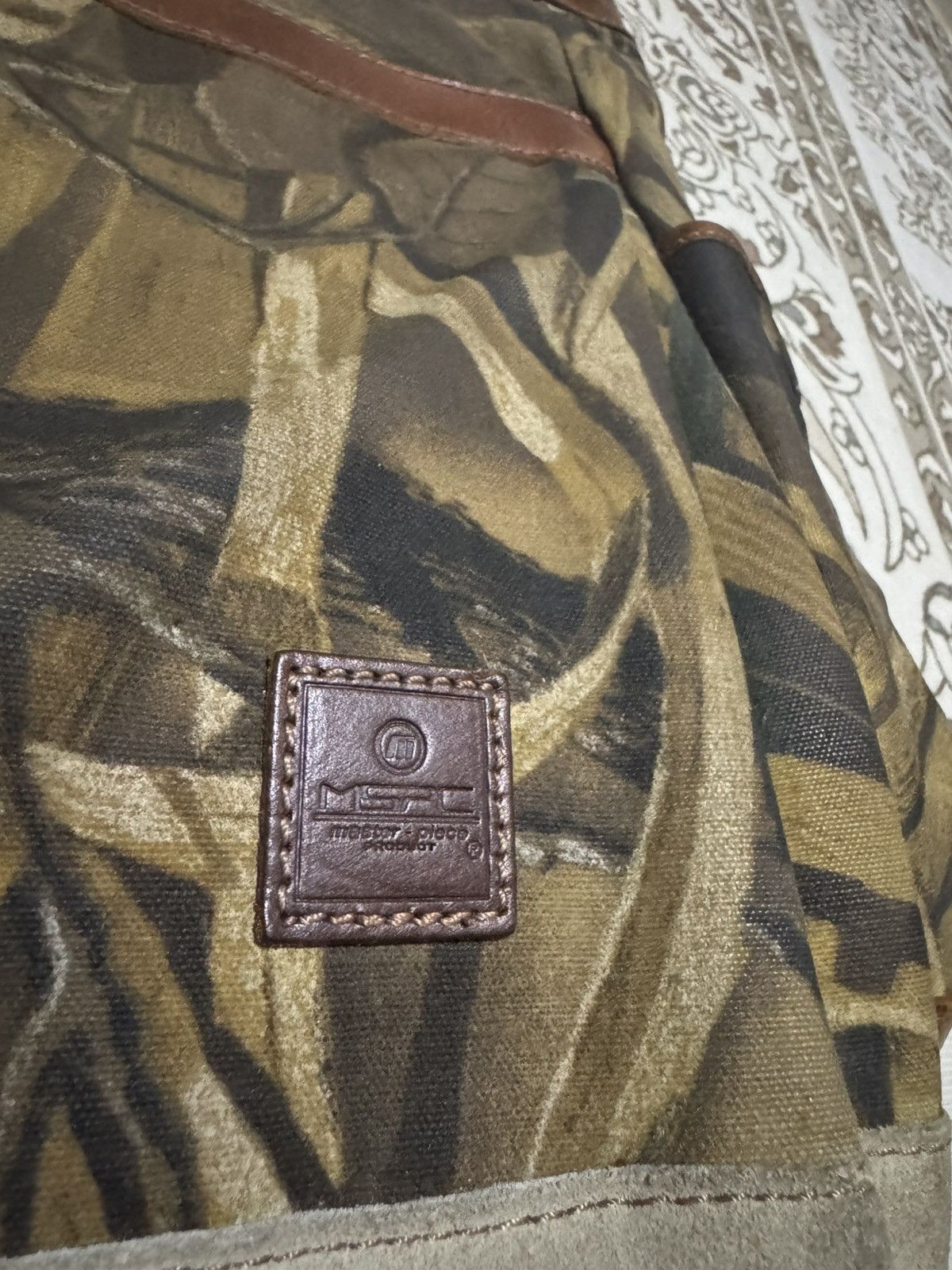 Japanese Brand × MasterPiece AW 18-20 MSPC x Real Camo Medium Luxury Leather Tote Bag Size ONE SIZE - 3 Thumbnail