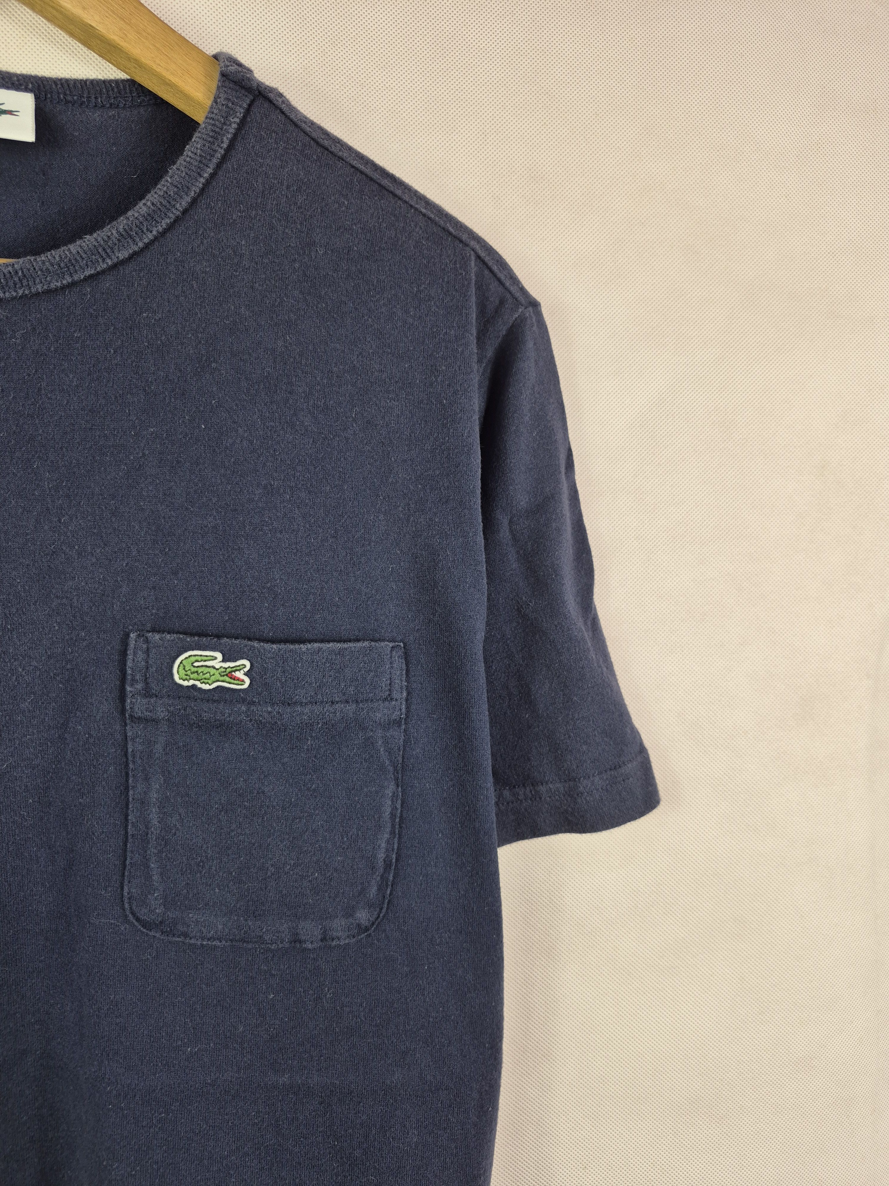 Lacoste 🔥 Lacoste Single Pocket Regular Fit Tee Navy Blue Size US M / EU 48-50 / 2 - 4 Thumbnail