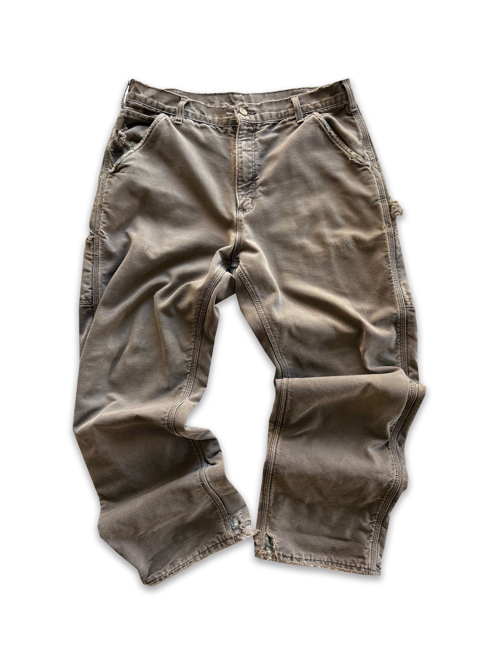 Carhartt 1990s Carhartt Distressed Blanket Lined Cargo Pants Size US 34 / EU 50 - 1 Thumbnail