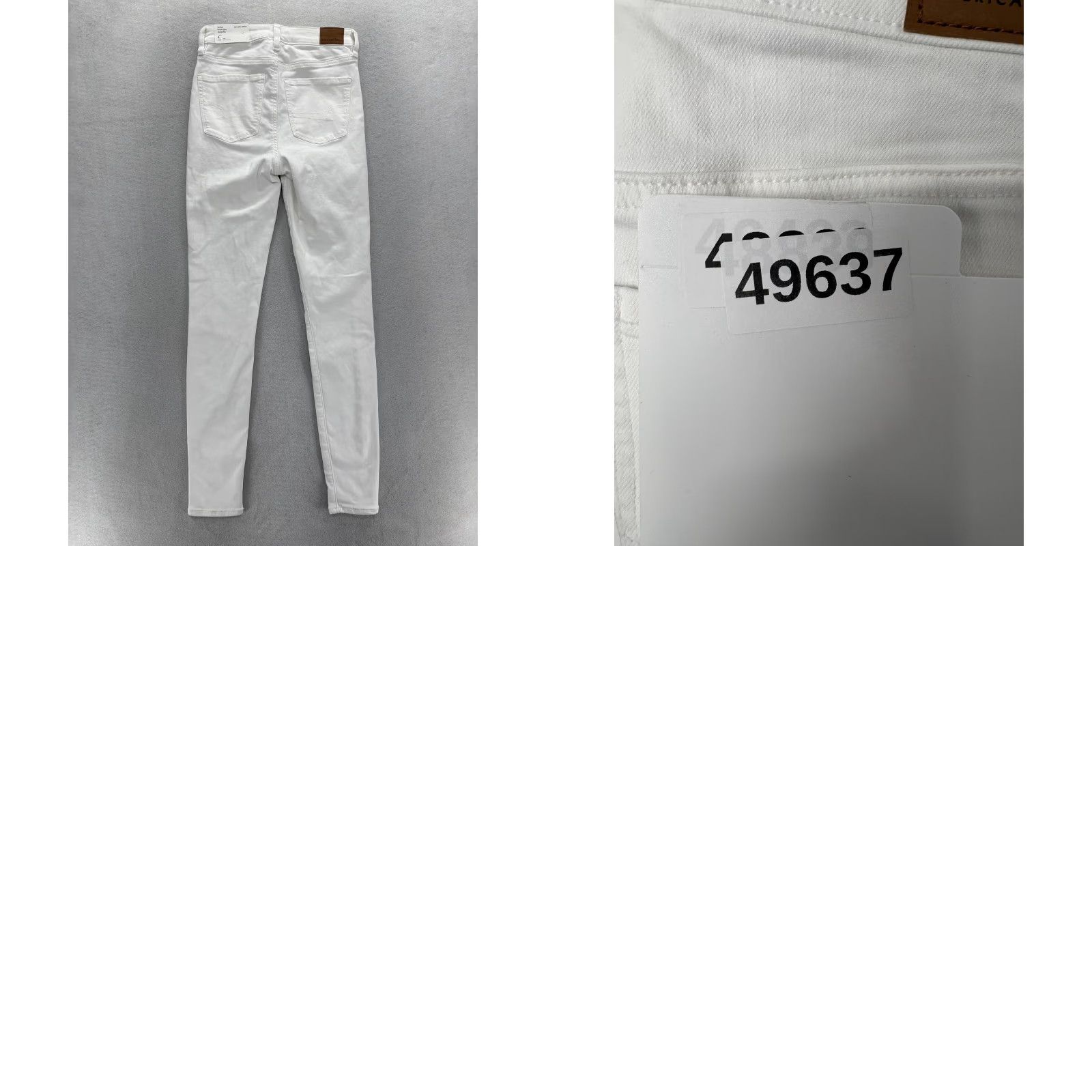 American Eagle Outfitters American Eagle Jegging Jeans Womens 4 Tall White High Rise Stretch Denim NWT Size 27" / US 4 / IT 40 - 9 Thumbnail