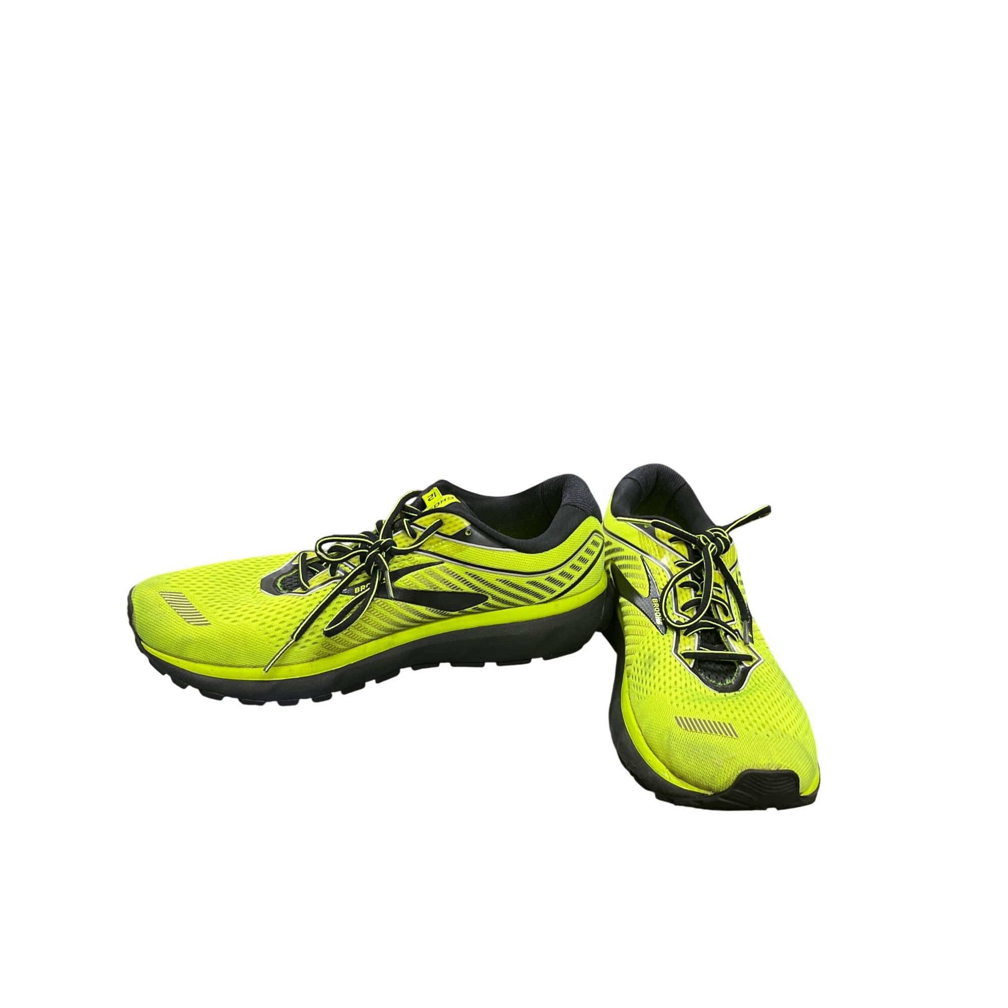 Brooks Brooks Ghost 12 mens yellow black walking running LT sneaker Size US 13 / EU 46 - 2 Thumbnail