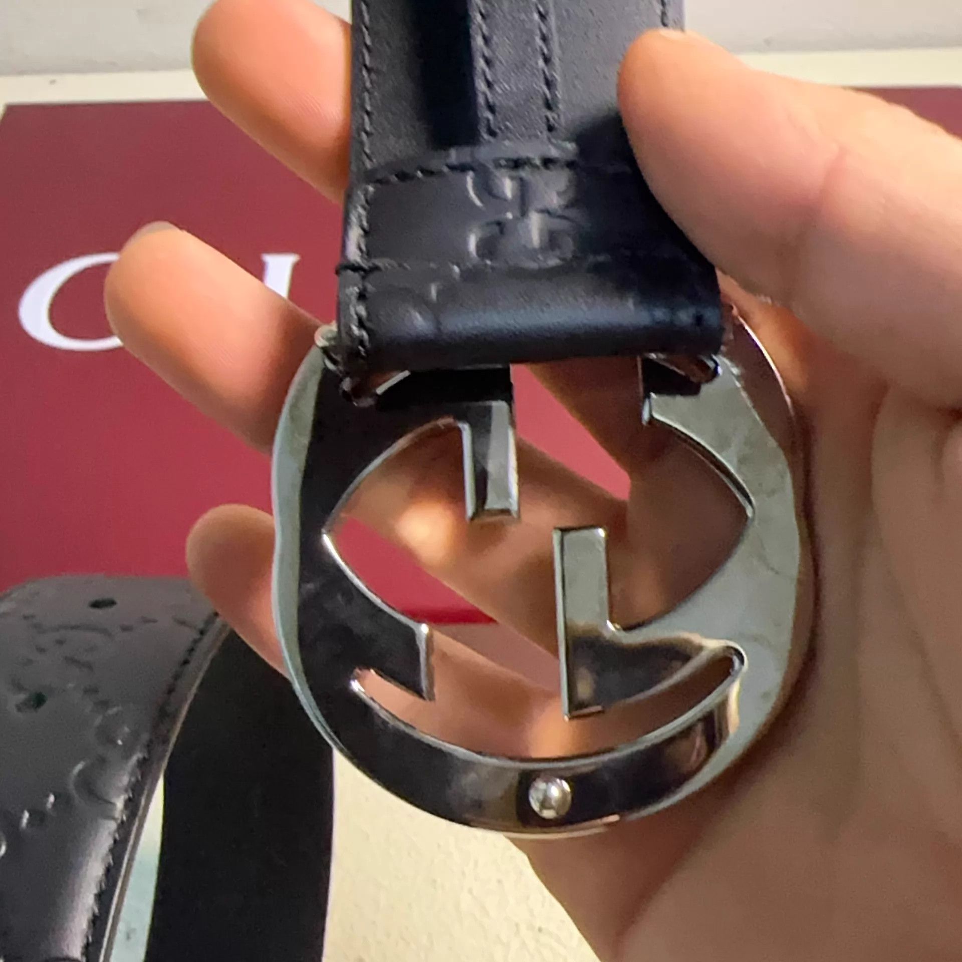 Gucci GUCCI GG Marmont 2cm Black Belt Size ONE SIZE - 4 Thumbnail