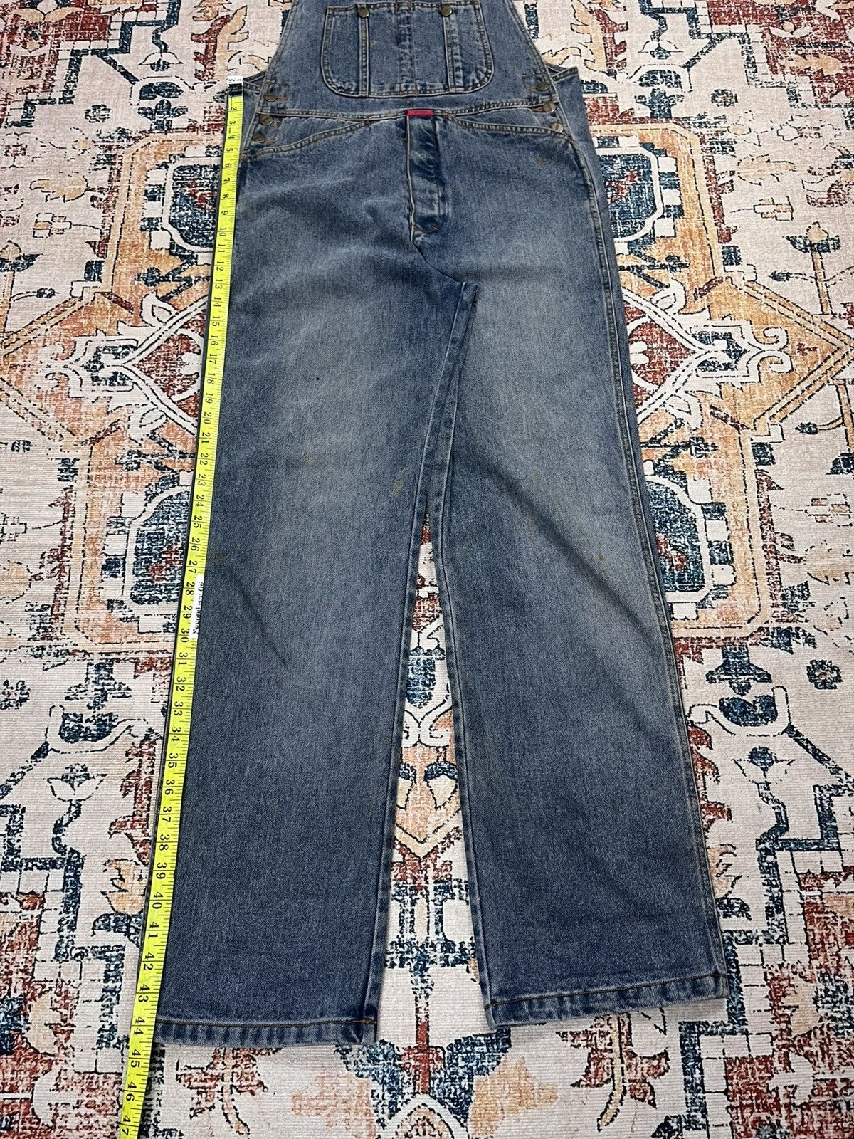 Marithe + Francois Girbaud Vtg Marithe Francois Girbaud Overall Denim Size US 33 - 21 Thumbnail