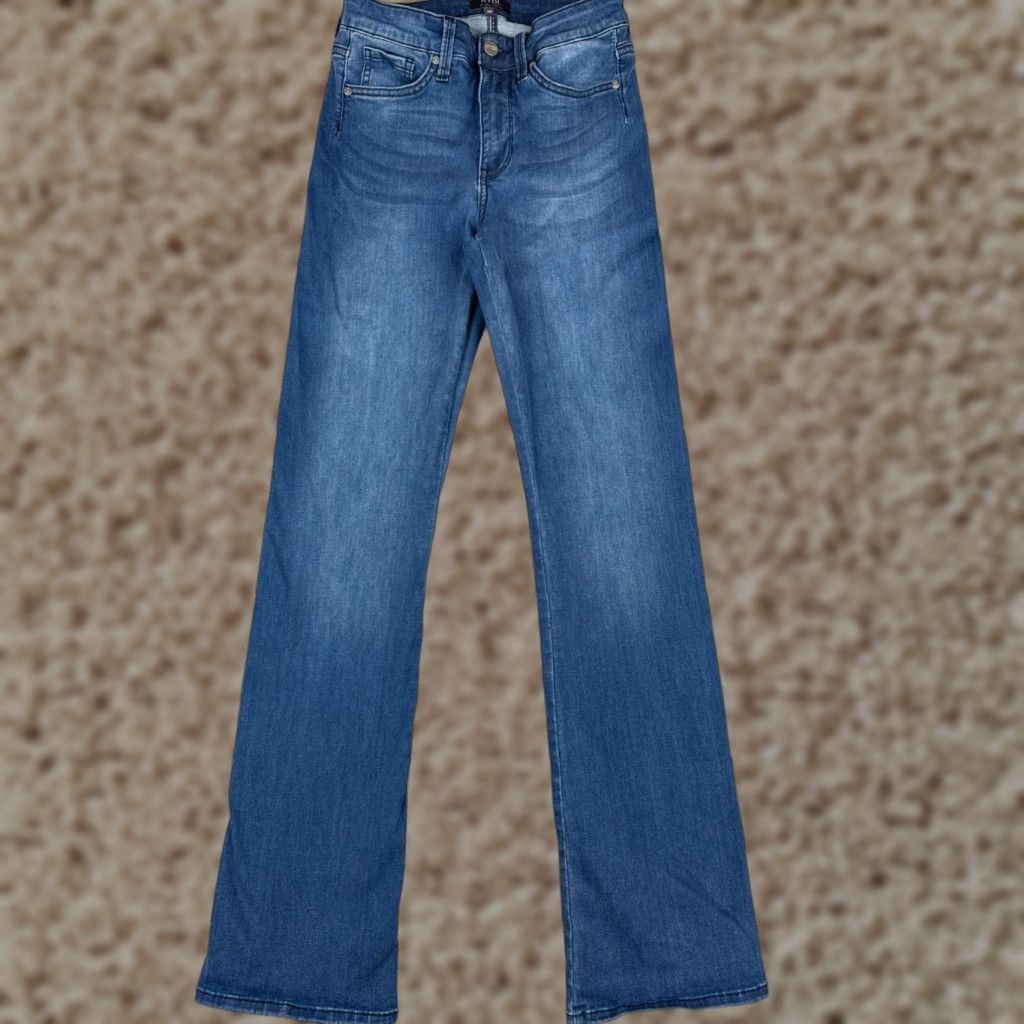 NYDJ VINTAGE NYDJ Jeans Womens 00 Bootcut Denim Slim Fit Mid Rise Cotton Blend 25x31 Blue Casual Size 24" / US 00 / IT 34 - 1 Thumbnail