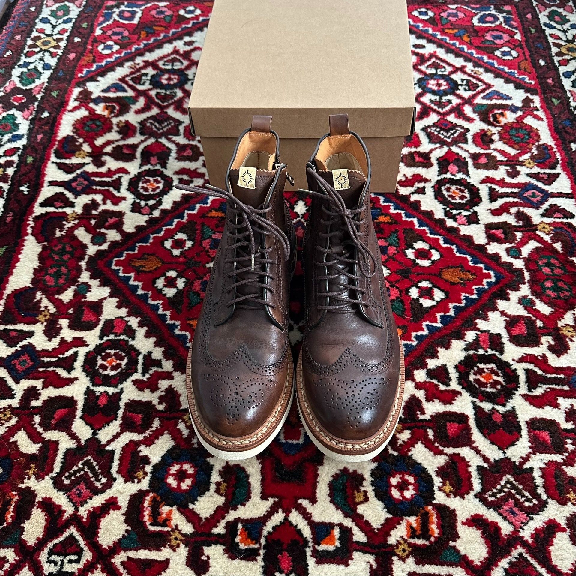 Visvim visvim 12AW PATRICIAN DK.BROWN Brogue Boots Size US 10 / EU 43 - 1 Thumbnail