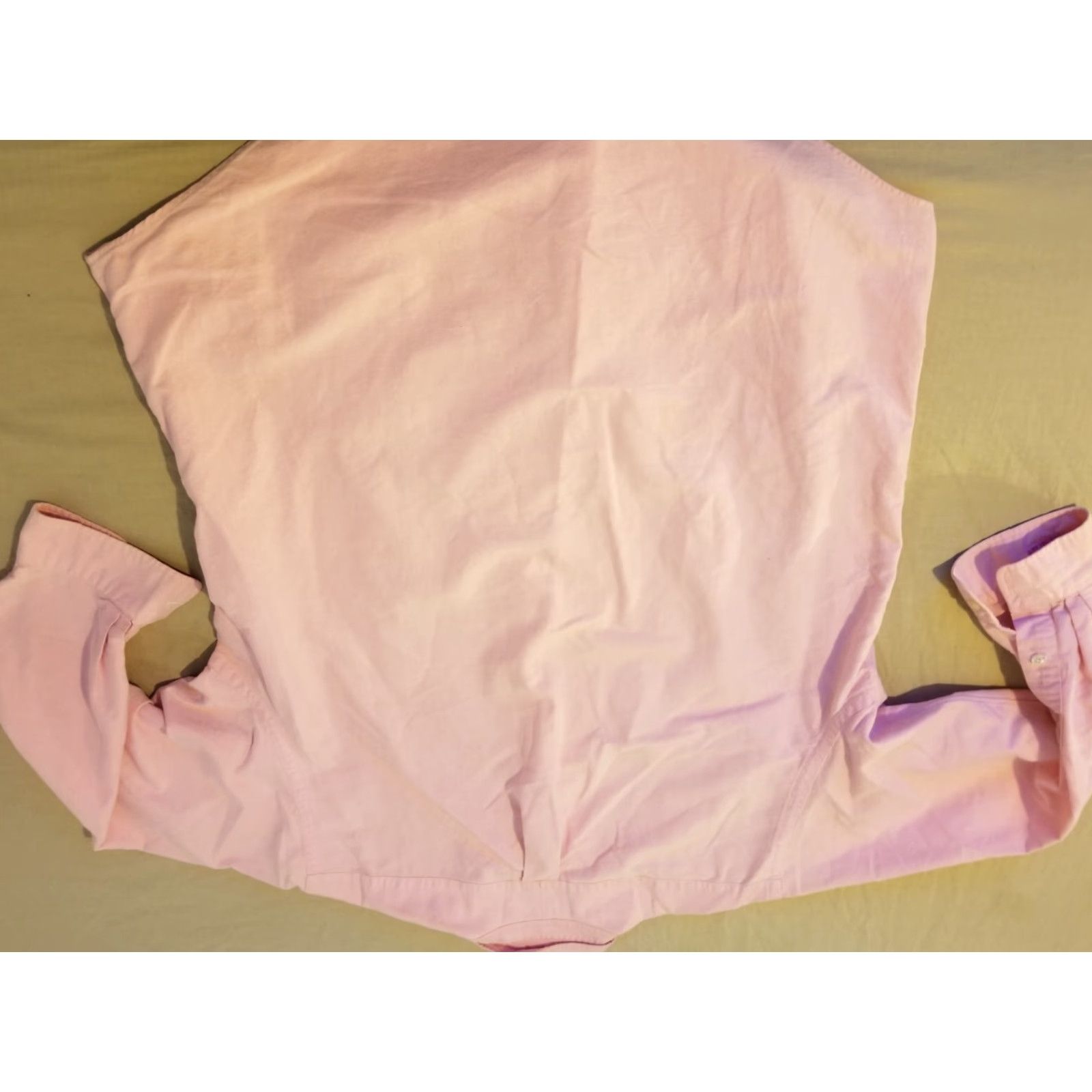 Polo Ralph Lauren Polo Ralph Lauren Dress Shirt Mens Button-Up 17 34 Pink Cotton Long Sleeve Shirt Mens Size 46R - 7 Thumbnail