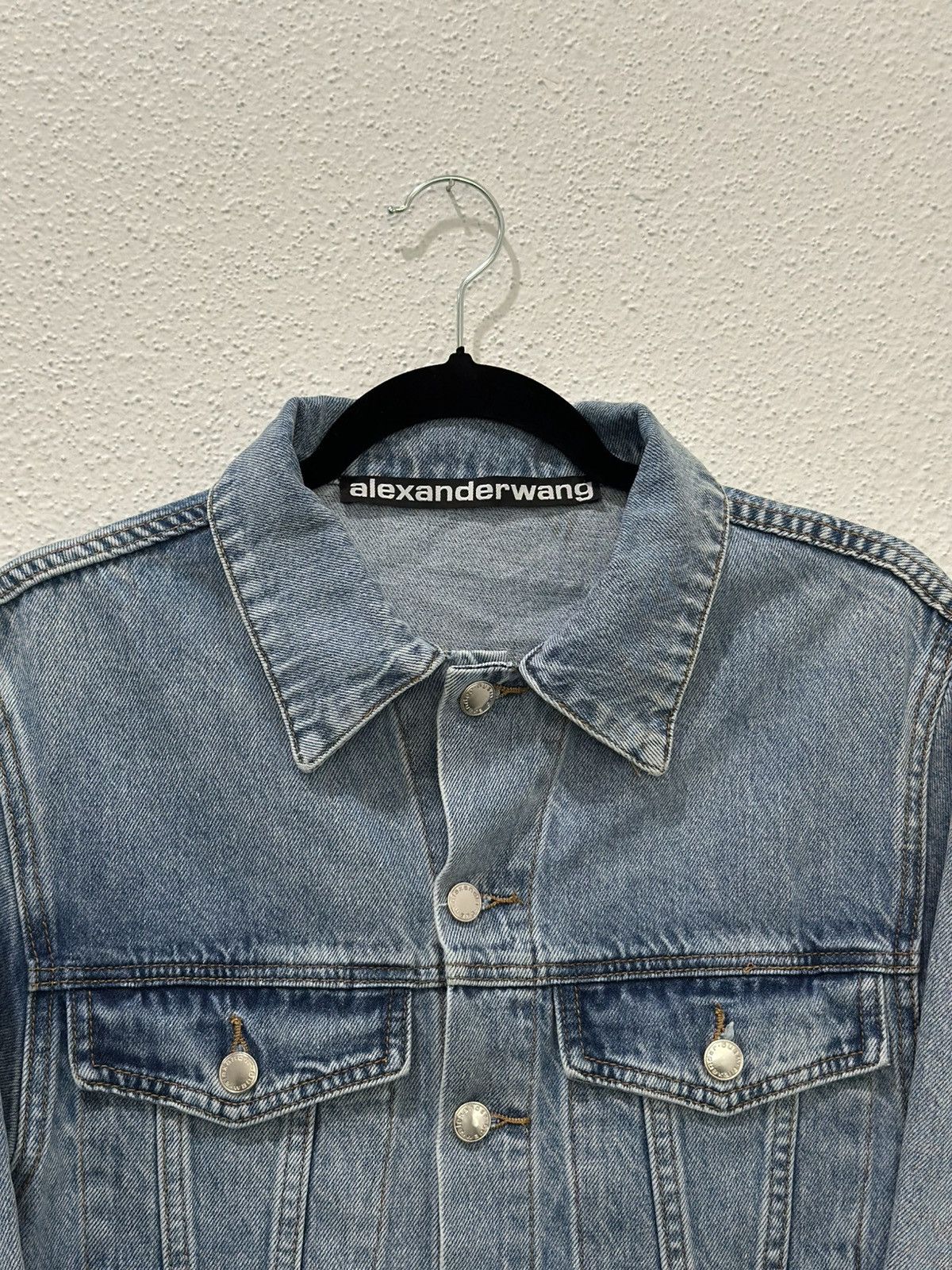 Alexander Wang Alexander Wang BITE Denim Romper High Rise Jumpsuit ButtonUp Size 32" / US 10 / IT 46 - 3 Thumbnail