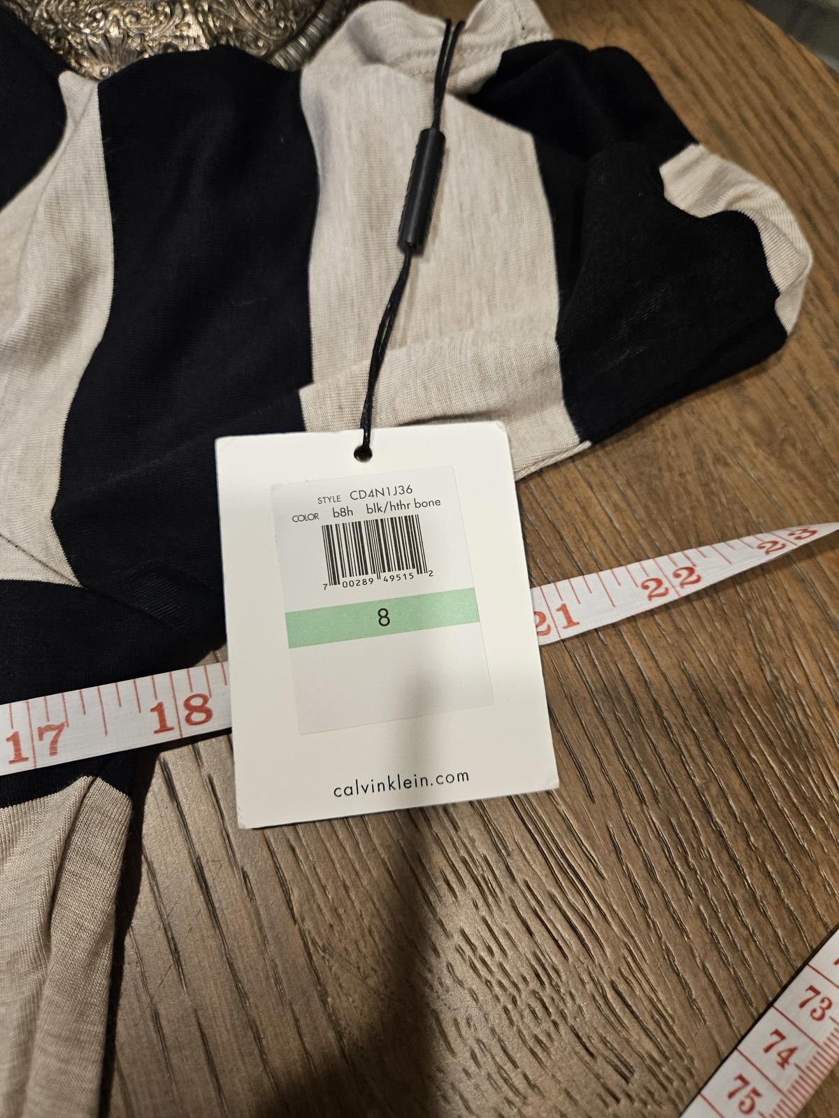 Calvin Klein Nwt Calvin Klein Striped Dress - Stylish Comfort Size M / US 6-8 / IT 42-44 - 6 Thumbnail