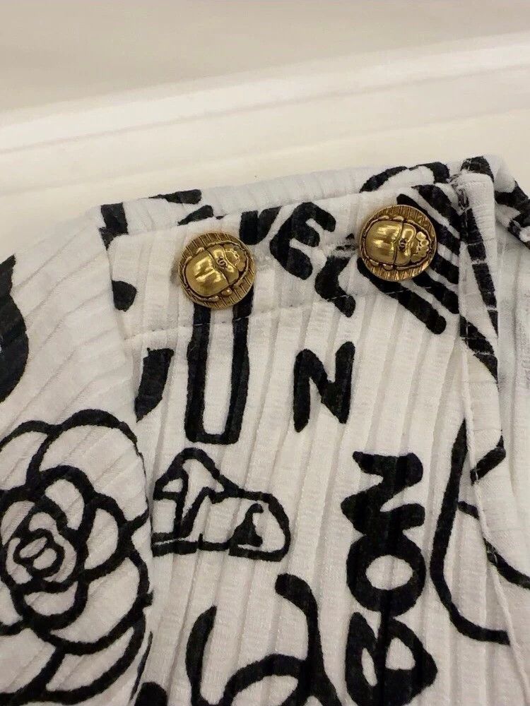 Chanel Chanel Black and white knitted short sleeves 2503-Nextarrow Size XXS / US 00 / IT 34 - 4 Thumbnail