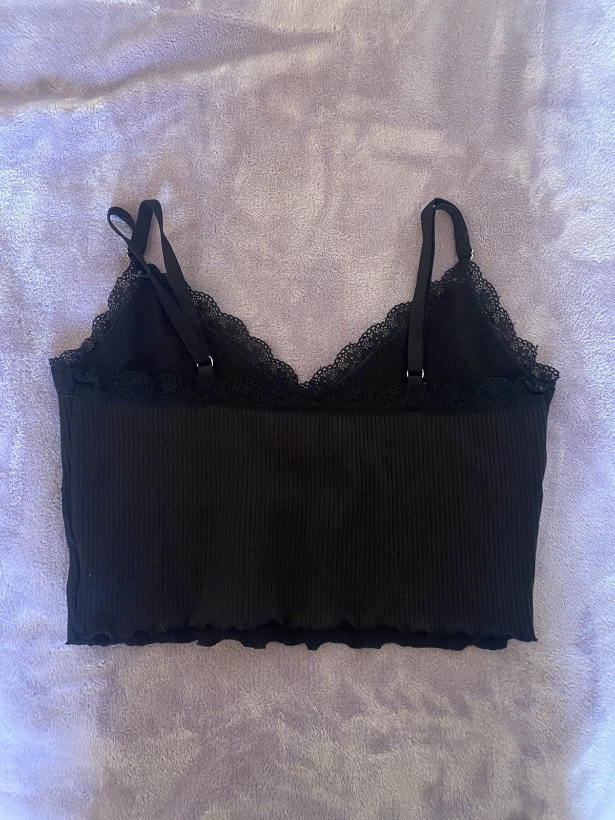 Divided Black lace crop top Size M / US 6-8 / IT 42-44 - 2 Thumbnail