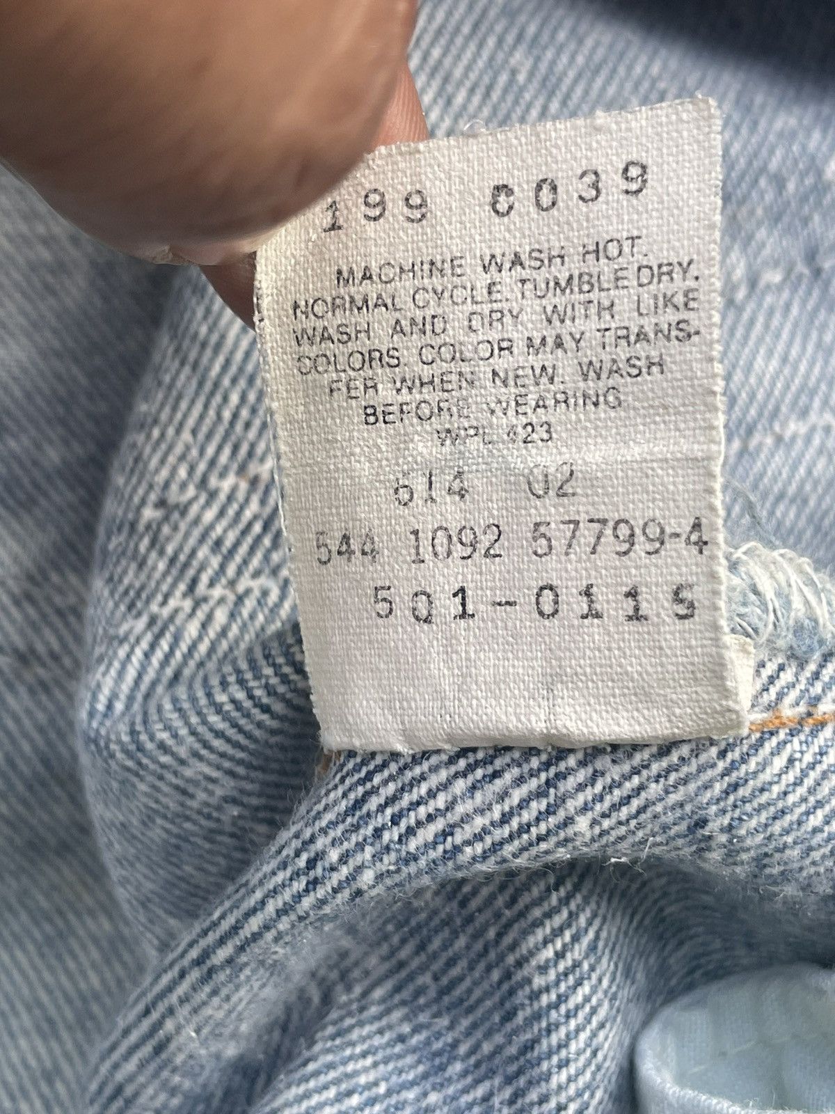 Levi's Vintage 1992 Levis 501 e Usa Size US 33 - 19 Thumbnail