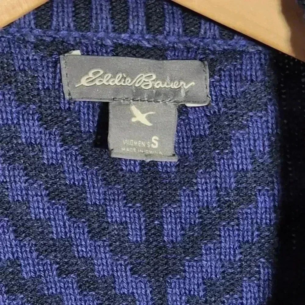 Eddie Bauer Eddie Bauer Blue / Black Sweater Dress sz S Size S / US 4 / IT 40 - 2 Thumbnail