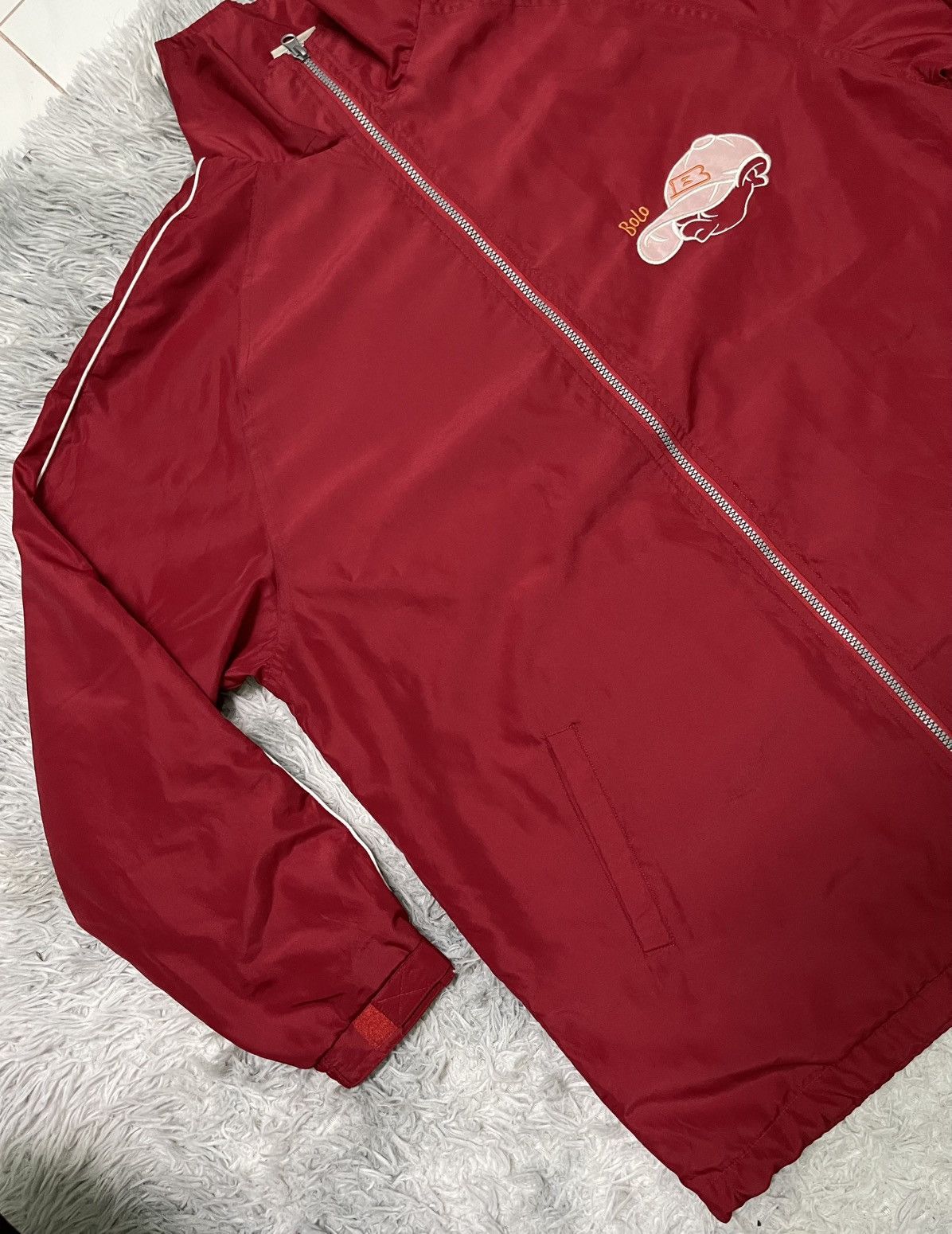 Designer × Vintage 2000s SCHOOL OF HARD ROCK ZIPPER UP LIGHT JACKET EMBROIDERY Size US L / EU 52-54 / 3 - 5 Thumbnail