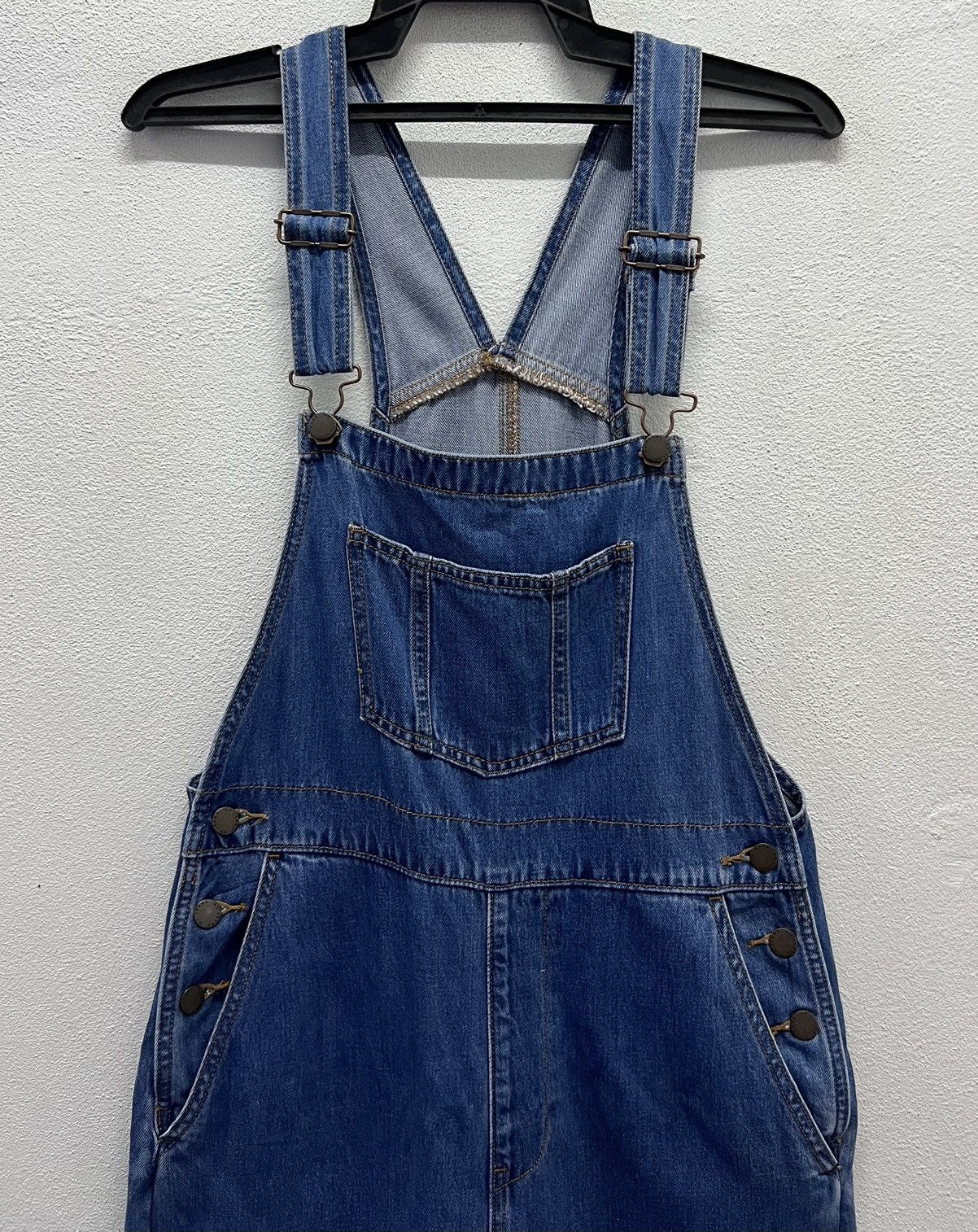 GU × Vintage GU Denim Overalls – Women's Size L (100% Cotton) Size US 32 / EU 48 - 3 Thumbnail