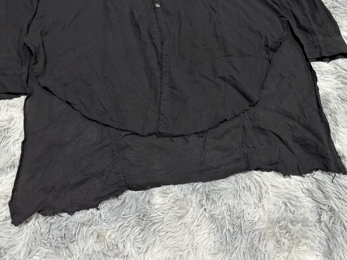 KMRii 🔥Rare Archived Kmrii Linen Shirt Raw Edge Goth Punk Size US XXL / EU 58 / 5 - 5 Thumbnail