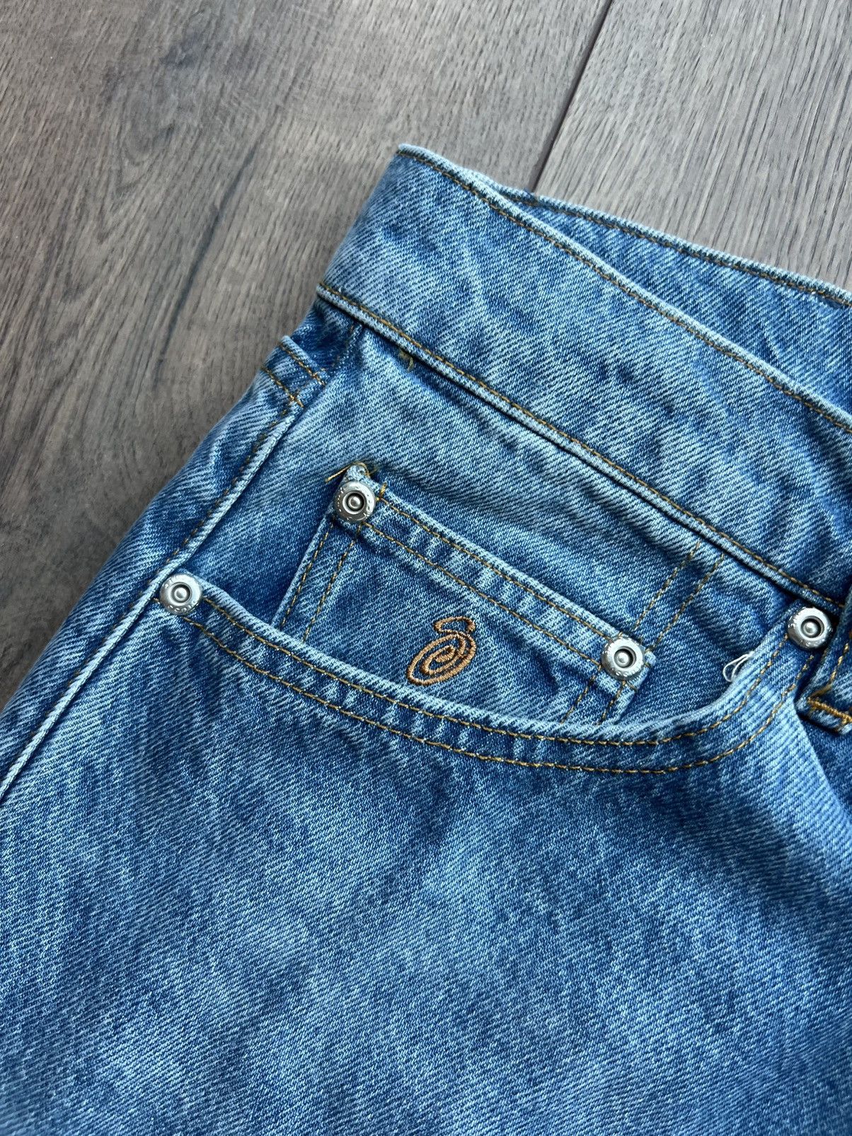 Stussy Stussy Denim Big Ol Jean 30 “Medium Blue” Size US 30 / EU 46 - 4 Thumbnail