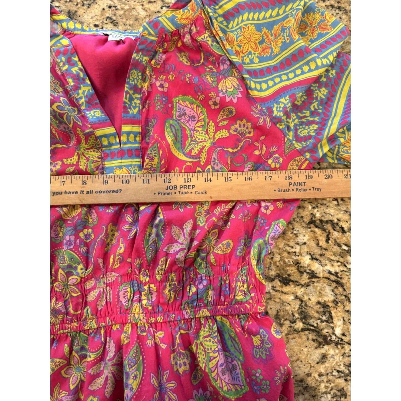 Anthropologie VINTAGE Current Air Anthropologie Pink Lindsey Puff Sleeve Bohemian Maxi Dress Large L Women Bohemian pink Maxi Dress Bohemian 74s? Size L / US 10 / IT 46 - 4 Thumbnail