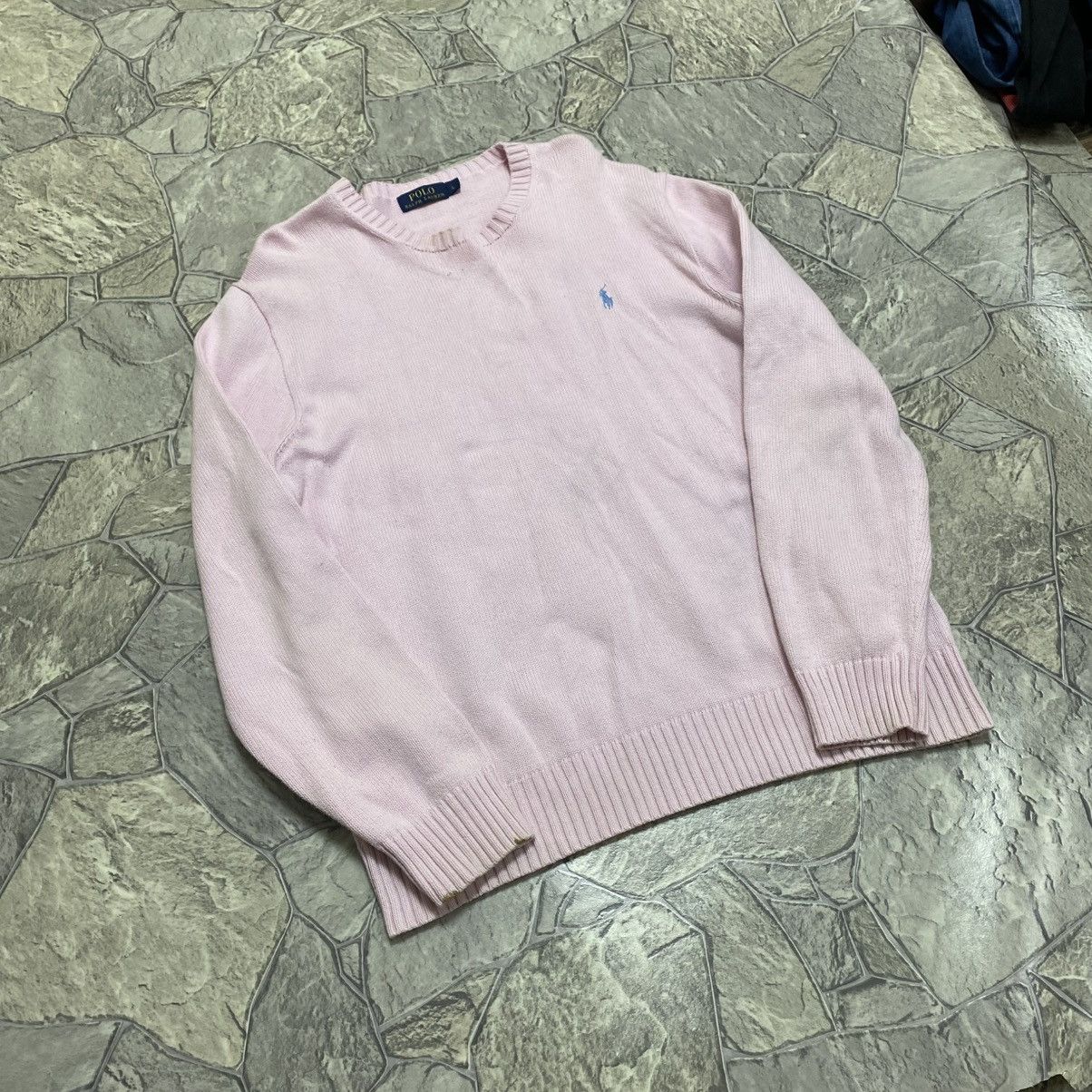 Polo Ralph Lauren Vintage Polo Ralph Lauren Sweater Knit Jumper Pink Size L Size US L / EU 52-54 / 3 - 3 Thumbnail