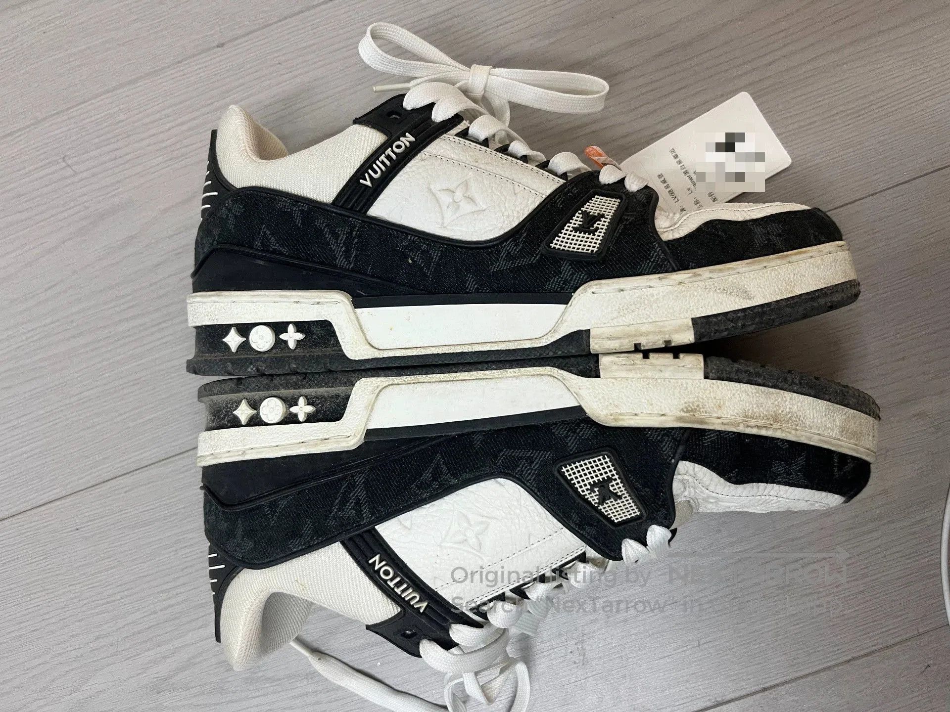 Louis Vuitton LV Trainer Black White Panda Sneakers. Size US 7.5 / EU 40-41 - 4 Thumbnail